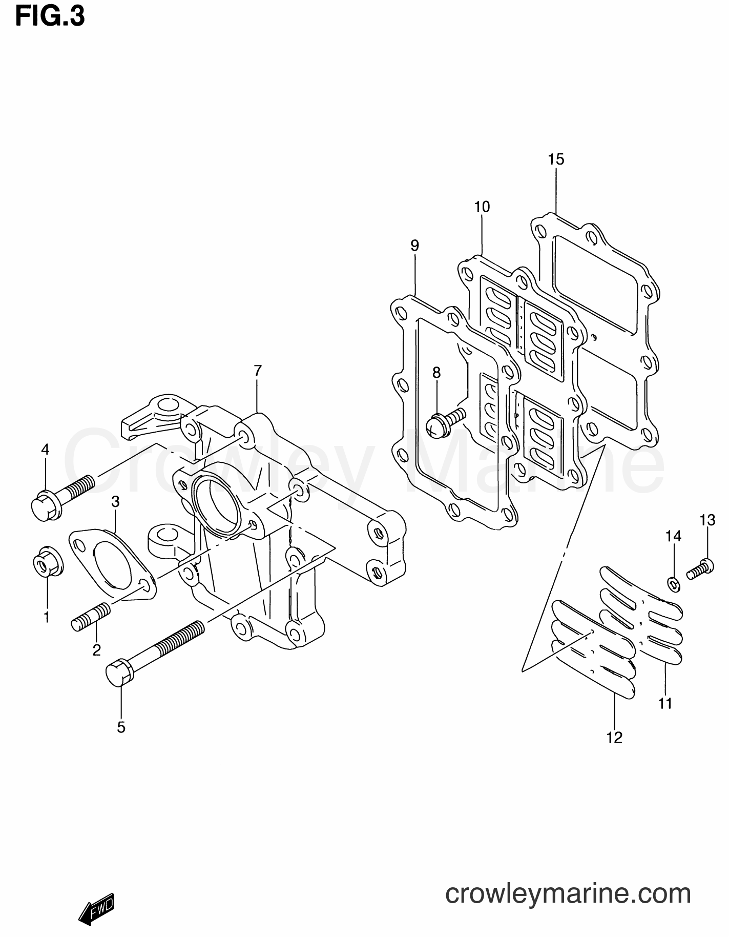 Suzuki Marine DT6 - REED VALVE
