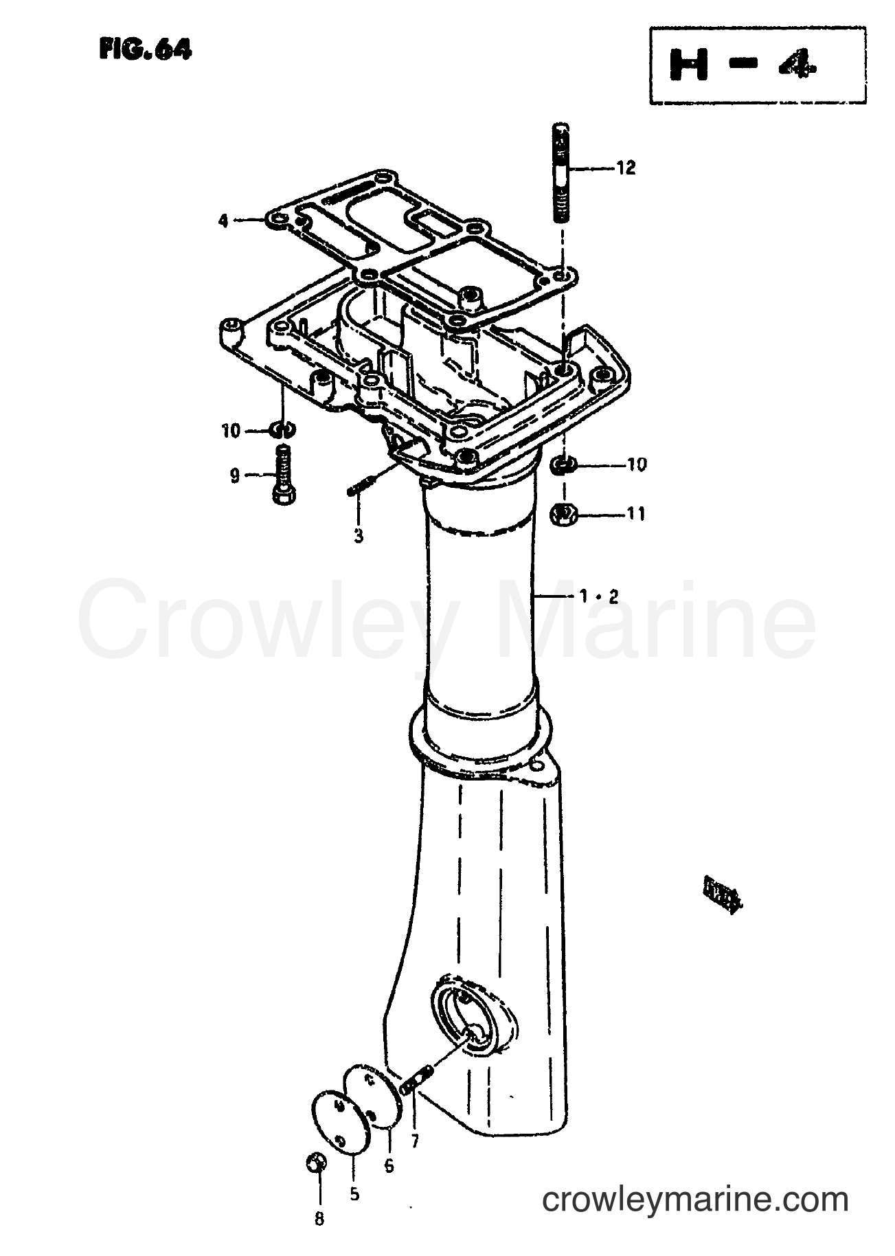 Suzuki Marine DT5 - DRIVESHAFT HOUSING