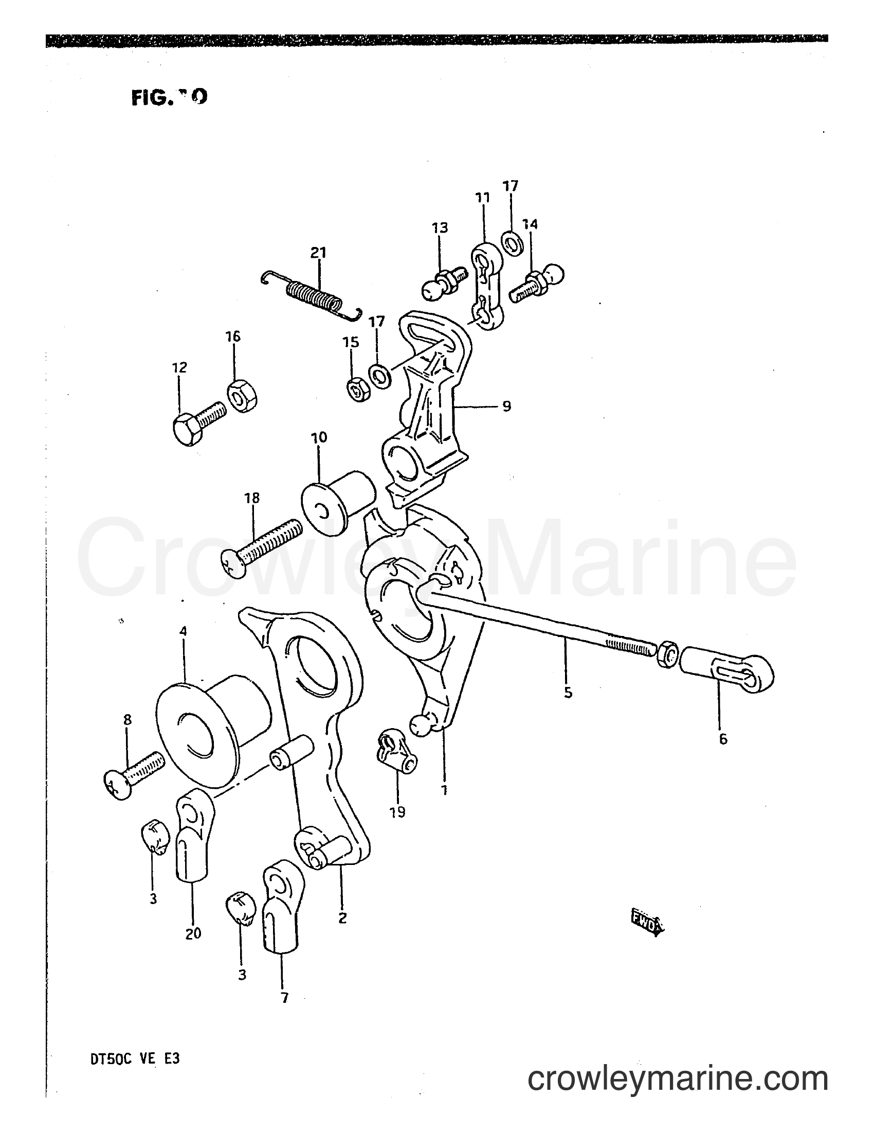 Suzuki Marine DT50 - THROTTLE LINK
