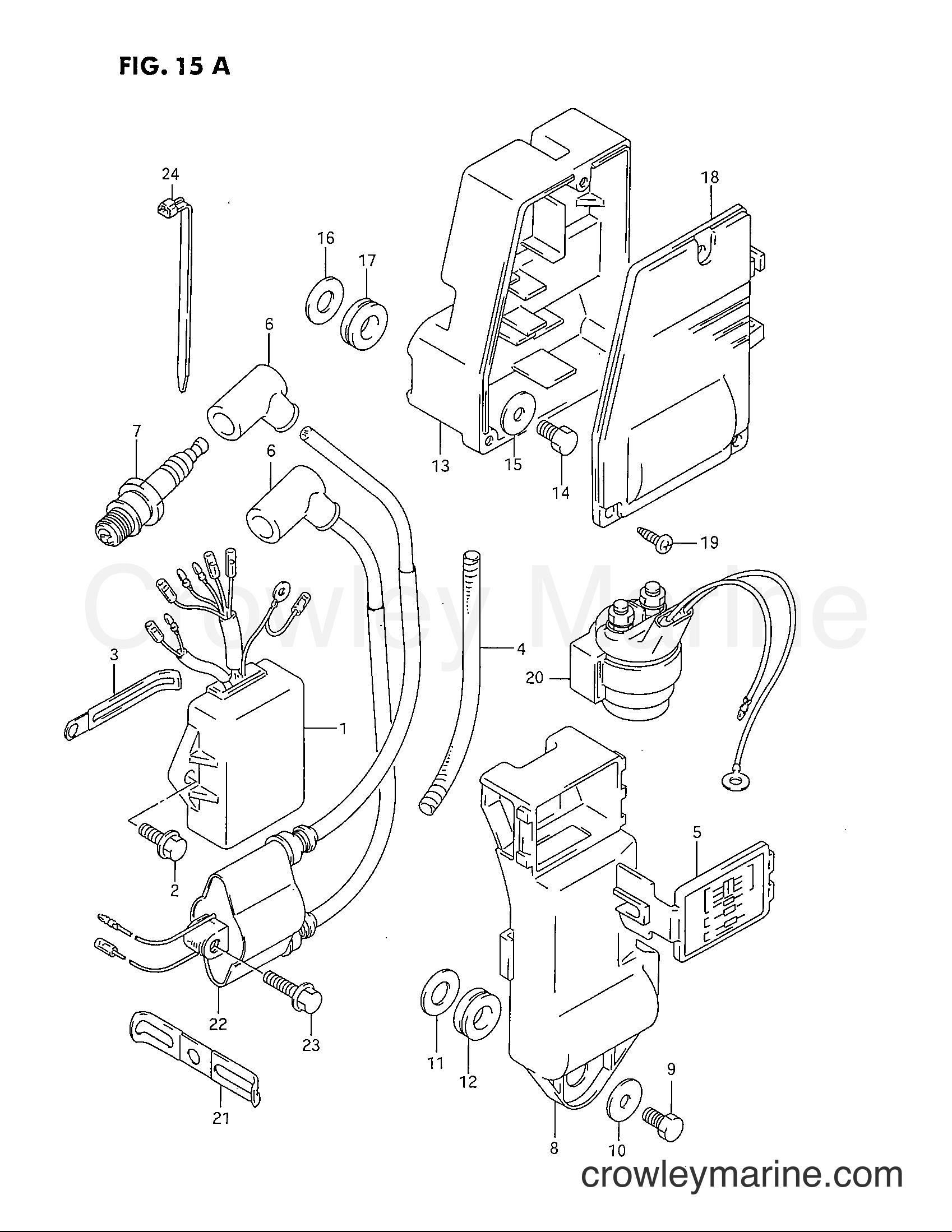 Suzuki Marine DT40C - IGNITION (MODEL:96~98)
