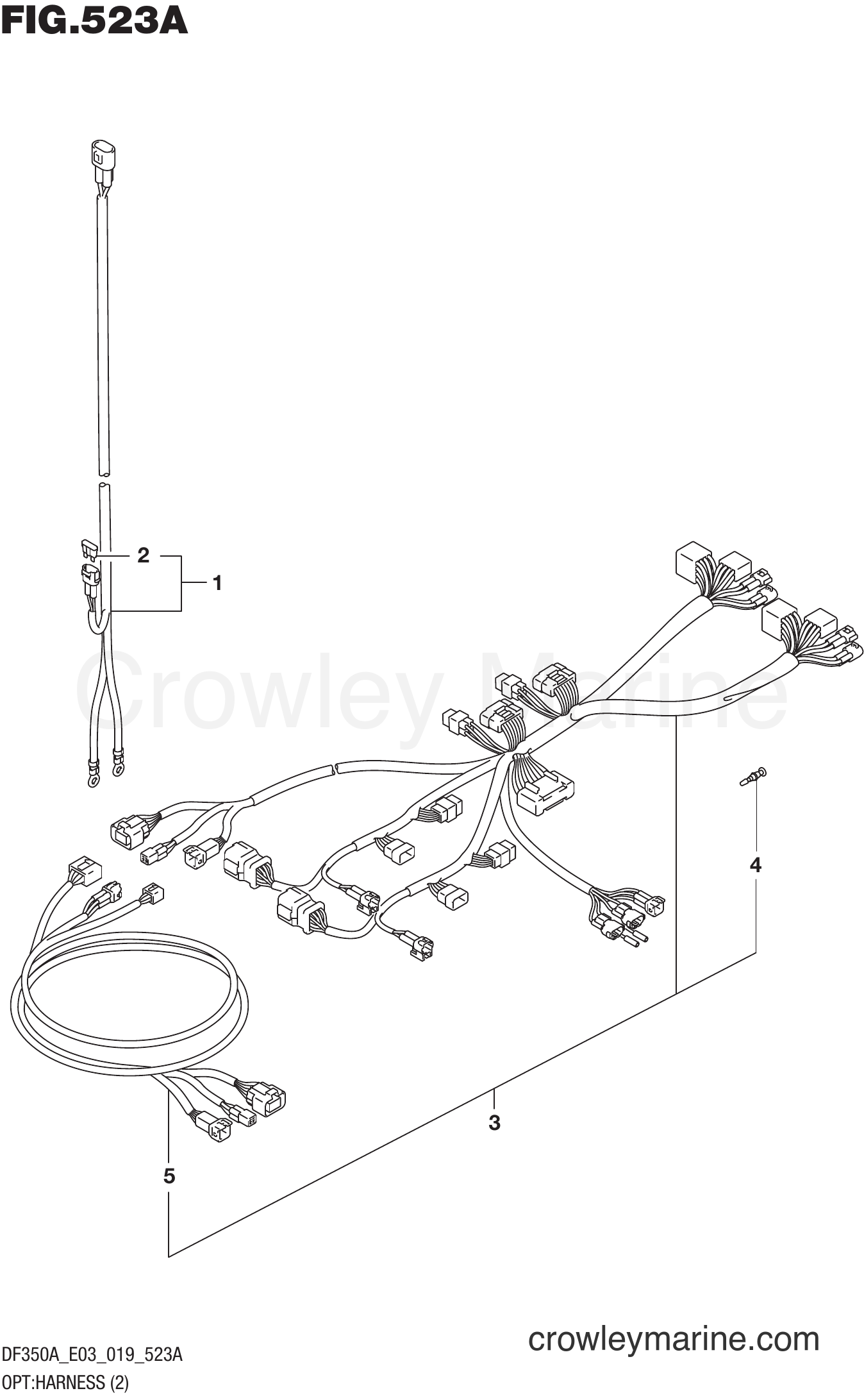 Suzuki Marine DF350A 910001~ - OPT:HARNESS (2)