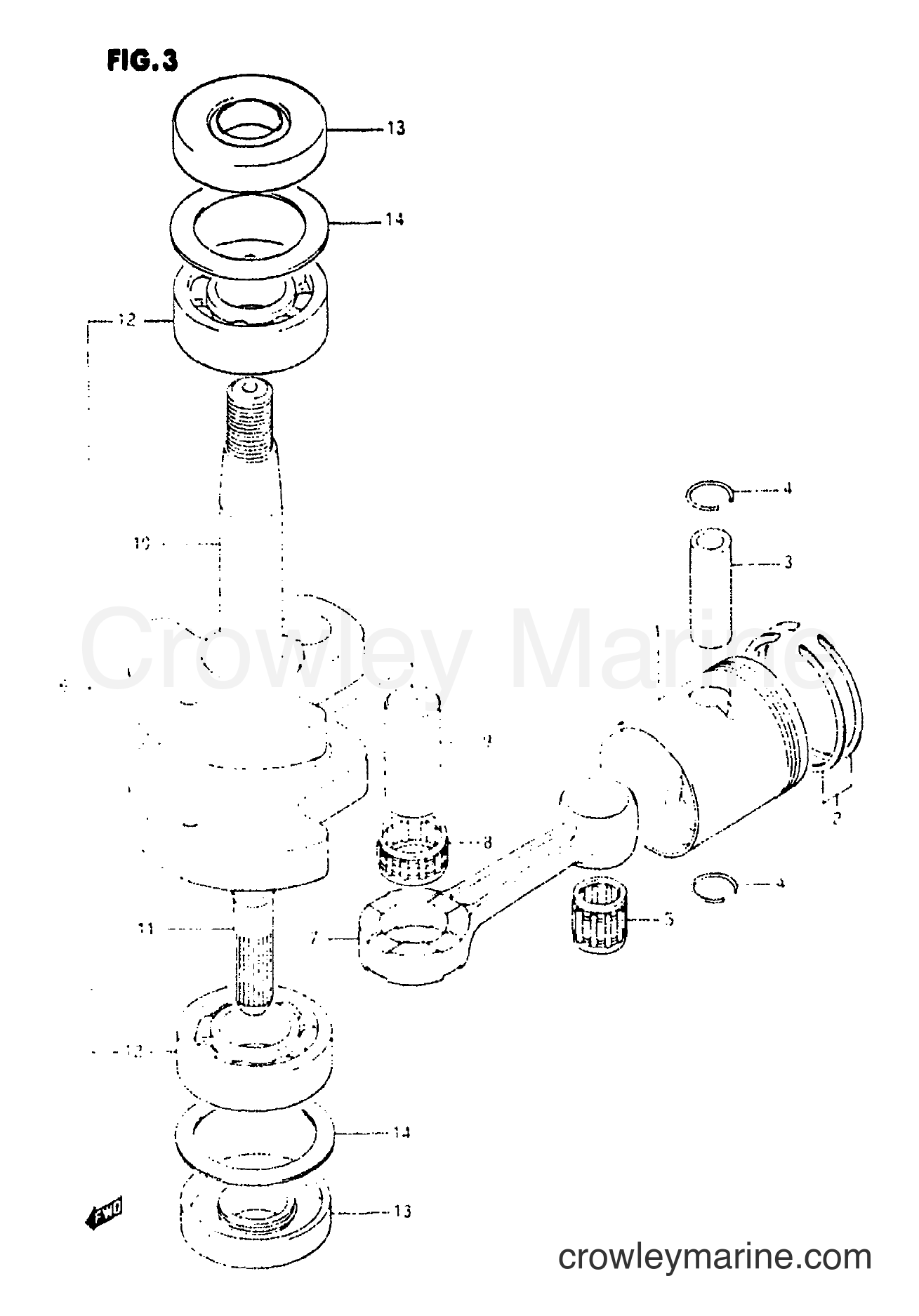 Suzuki Marine DT2.2 - CRANKSHAFT