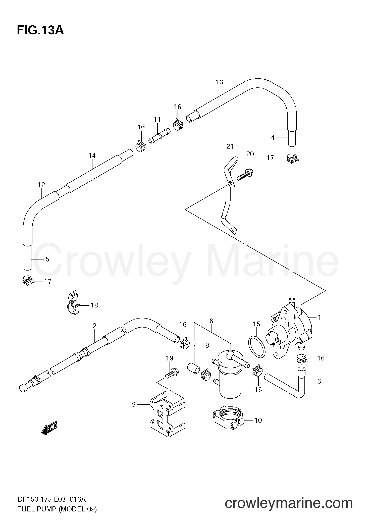 2006 Four-Stroke Outboard 150 - DF150 - FUEL PUMP (MODEL:09~)