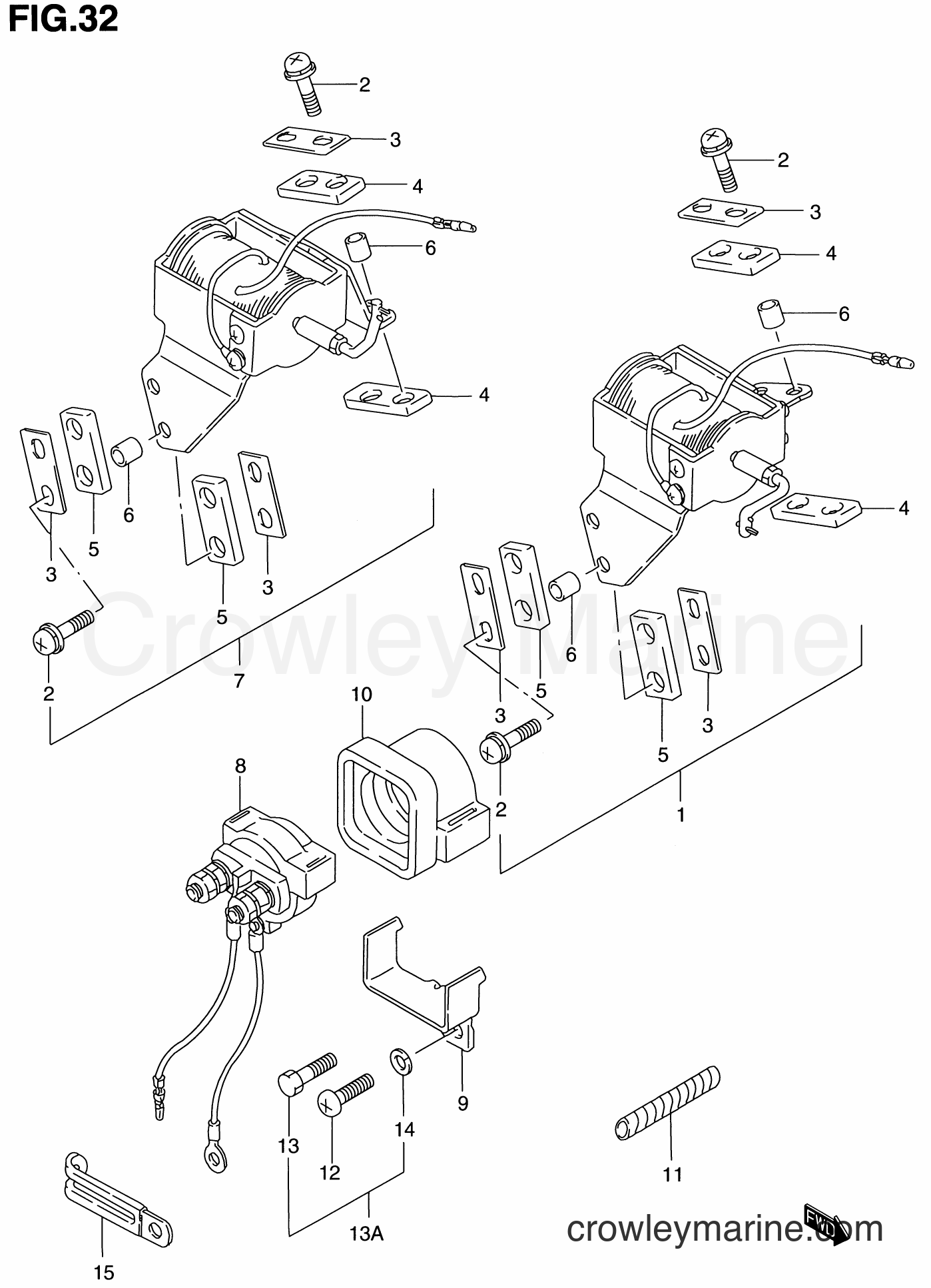 SOLENOID - 1986 Two-Stroke 115 DT115 | Crowley Marine