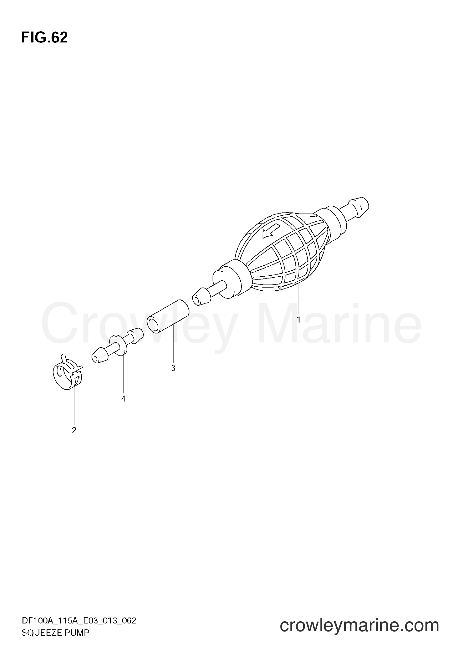 Suzuki Marine DF100A 310001~ - SQUEEZE PUMP