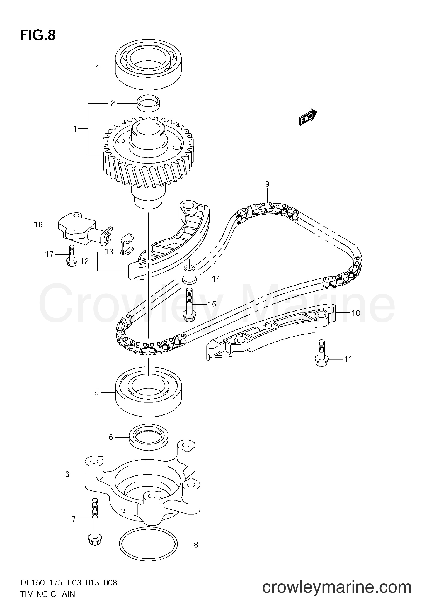 Suzuki Marine DF175 310001~ - TIMING CHAIN