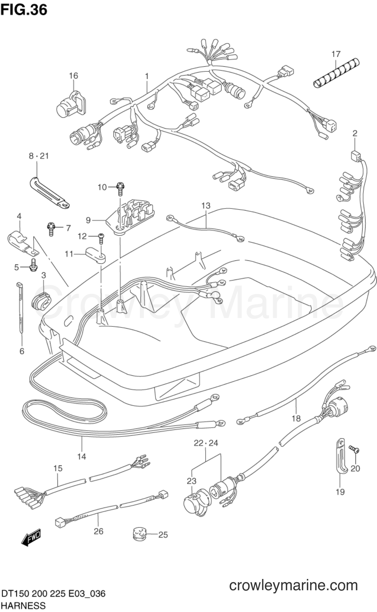 Suzuki Marine DT200G - HARNESS