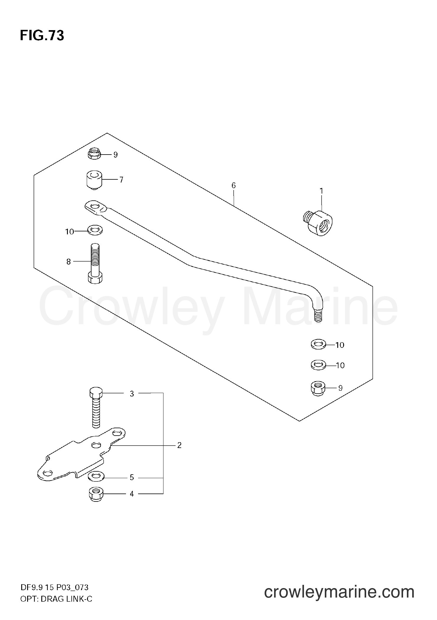 Suzuki Marine DF15 - OPT : DRAG LINK