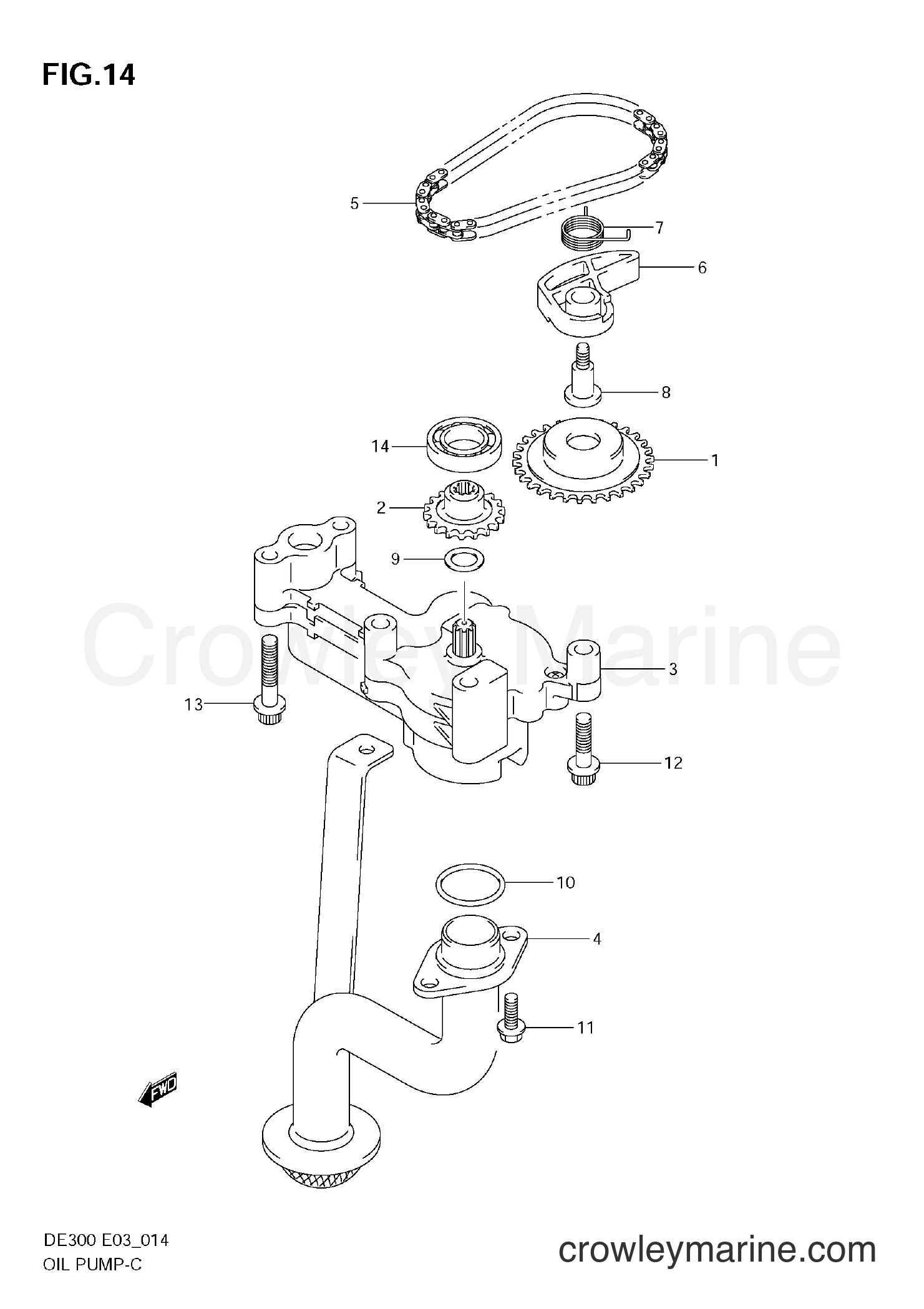 Suzuki Marine DF300T - OIL PUMP