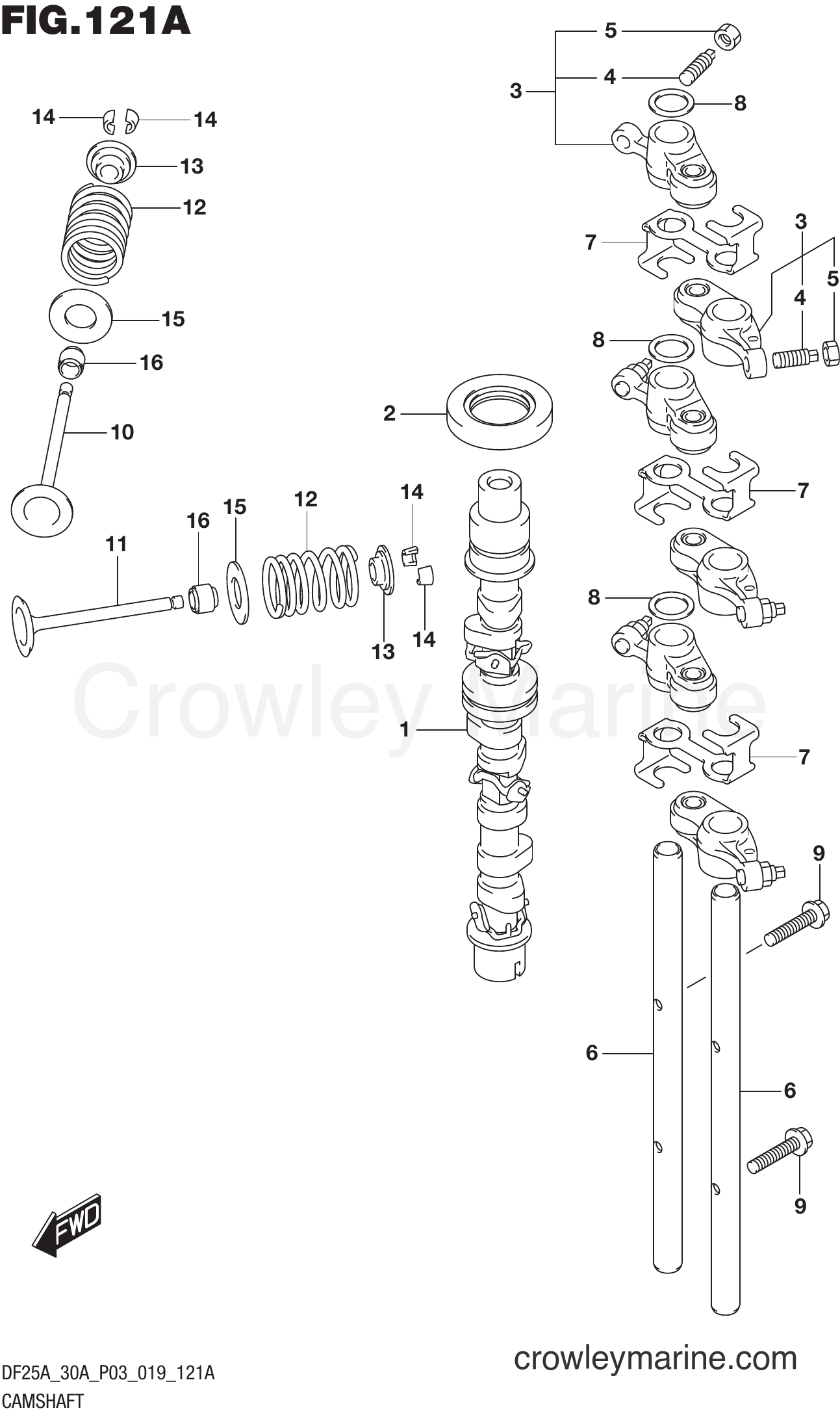Suzuki Marine DF30AT 910001~ - CAMSHAFT