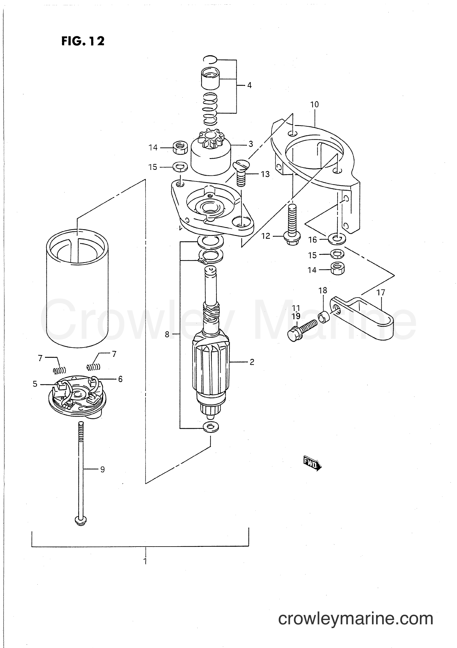 Suzuki Marine DT8C - STARTING MOTOR