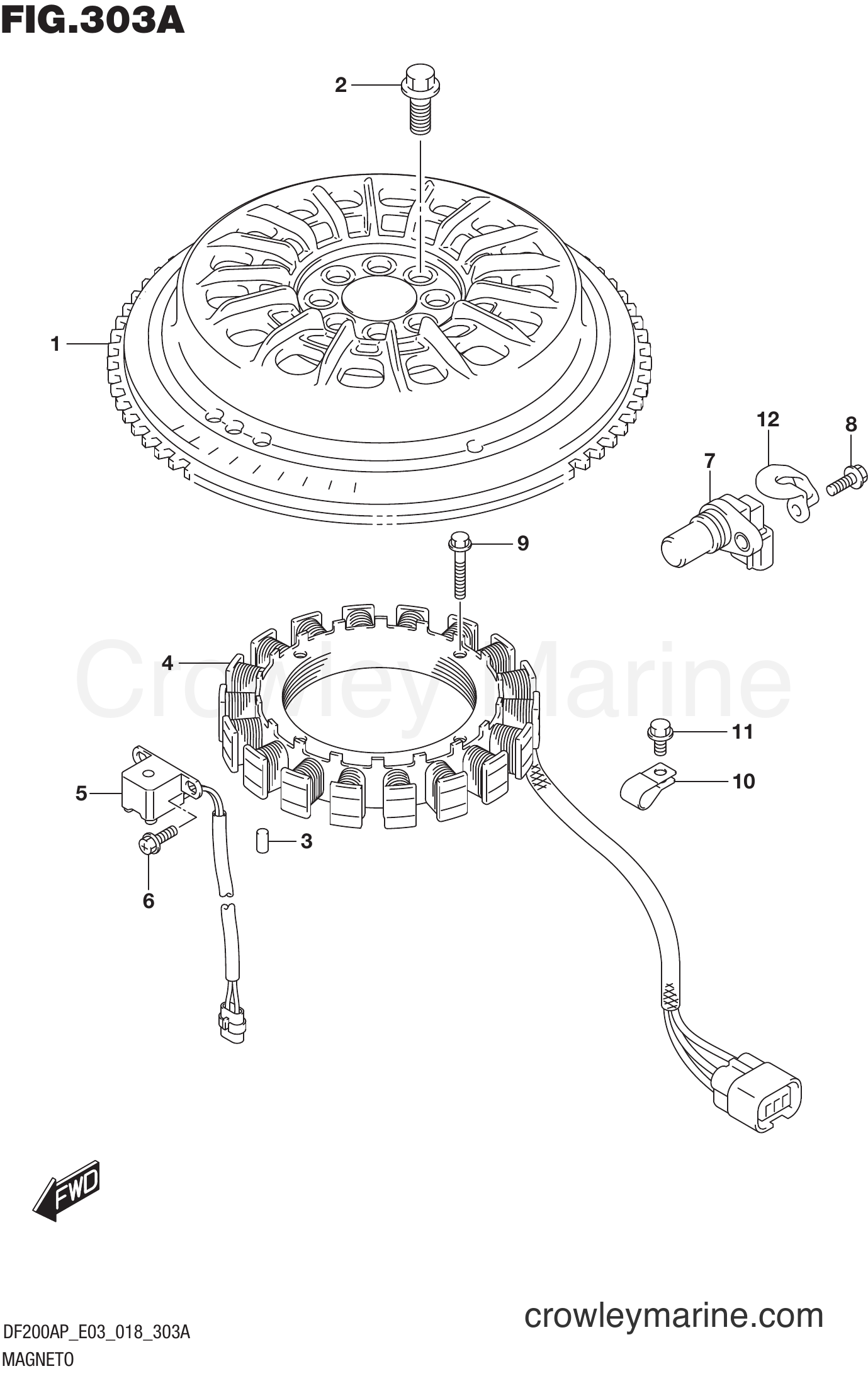 Suzuki Marine DF175AP 810001~ - MAGNETO