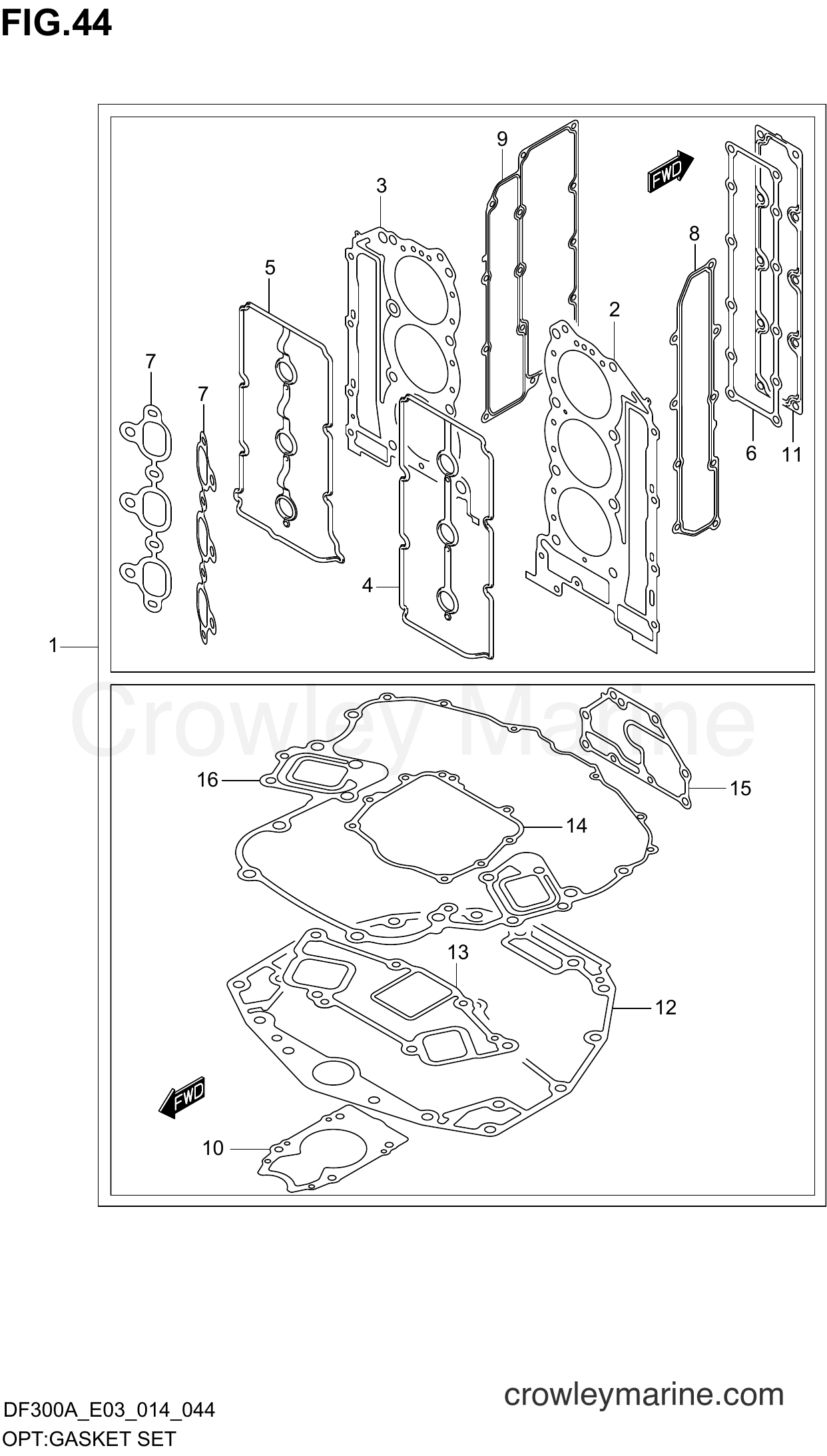 Suzuki Marine DF250AP 410001~ - OPT:GASKET SET