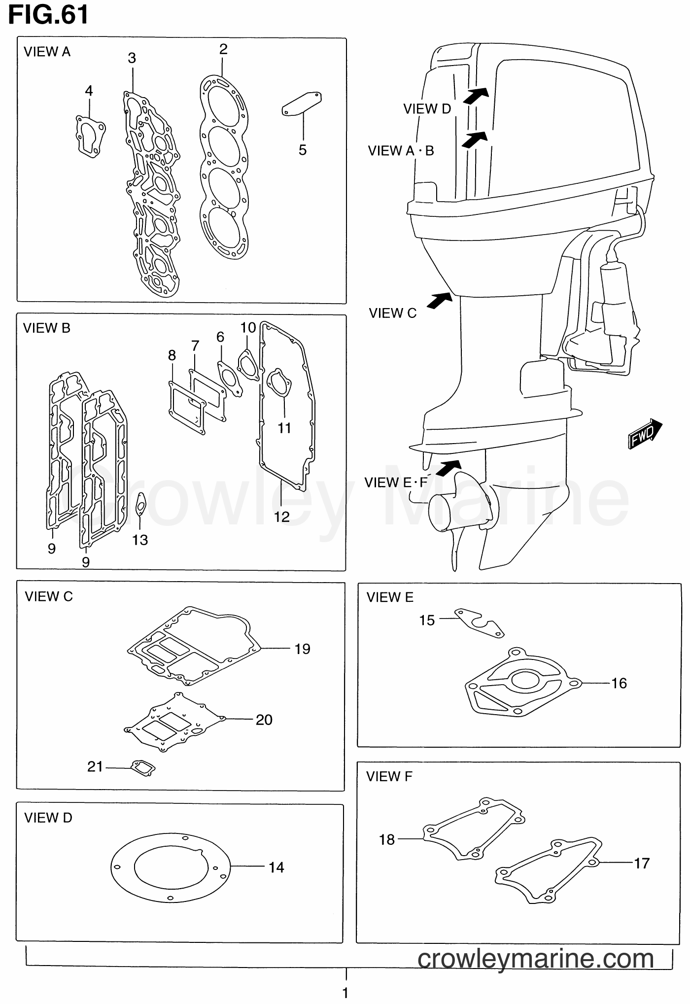 Suzuki Marine DT115 - OPT : GASKET SET