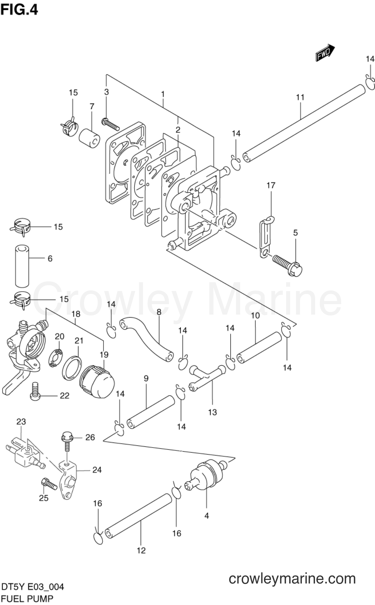 Suzuki Marine DT5Y - FUEL PUMP