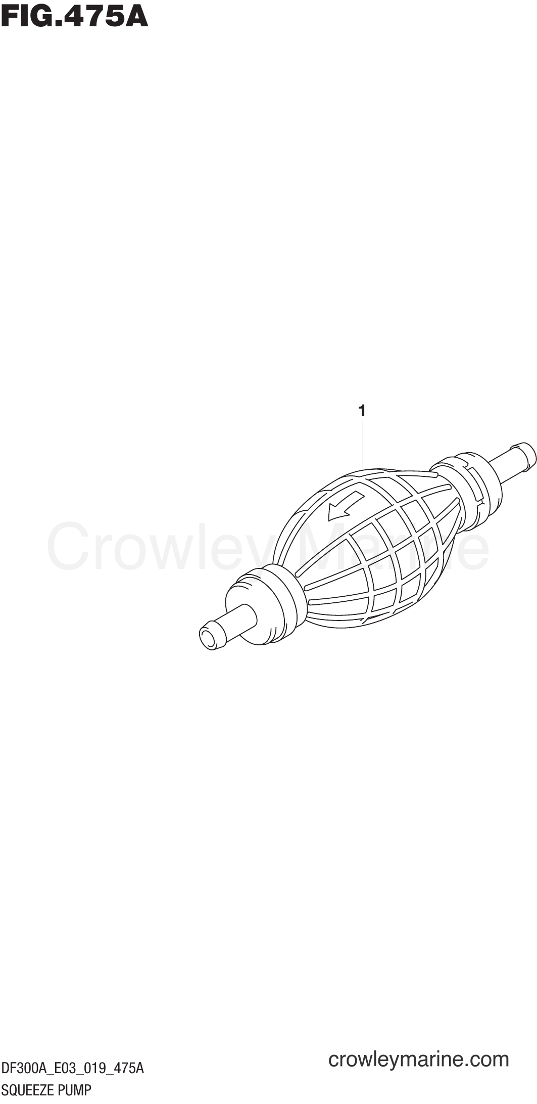 Suzuki Marine DF300AP 910001~ - SQUEEZE PUMP