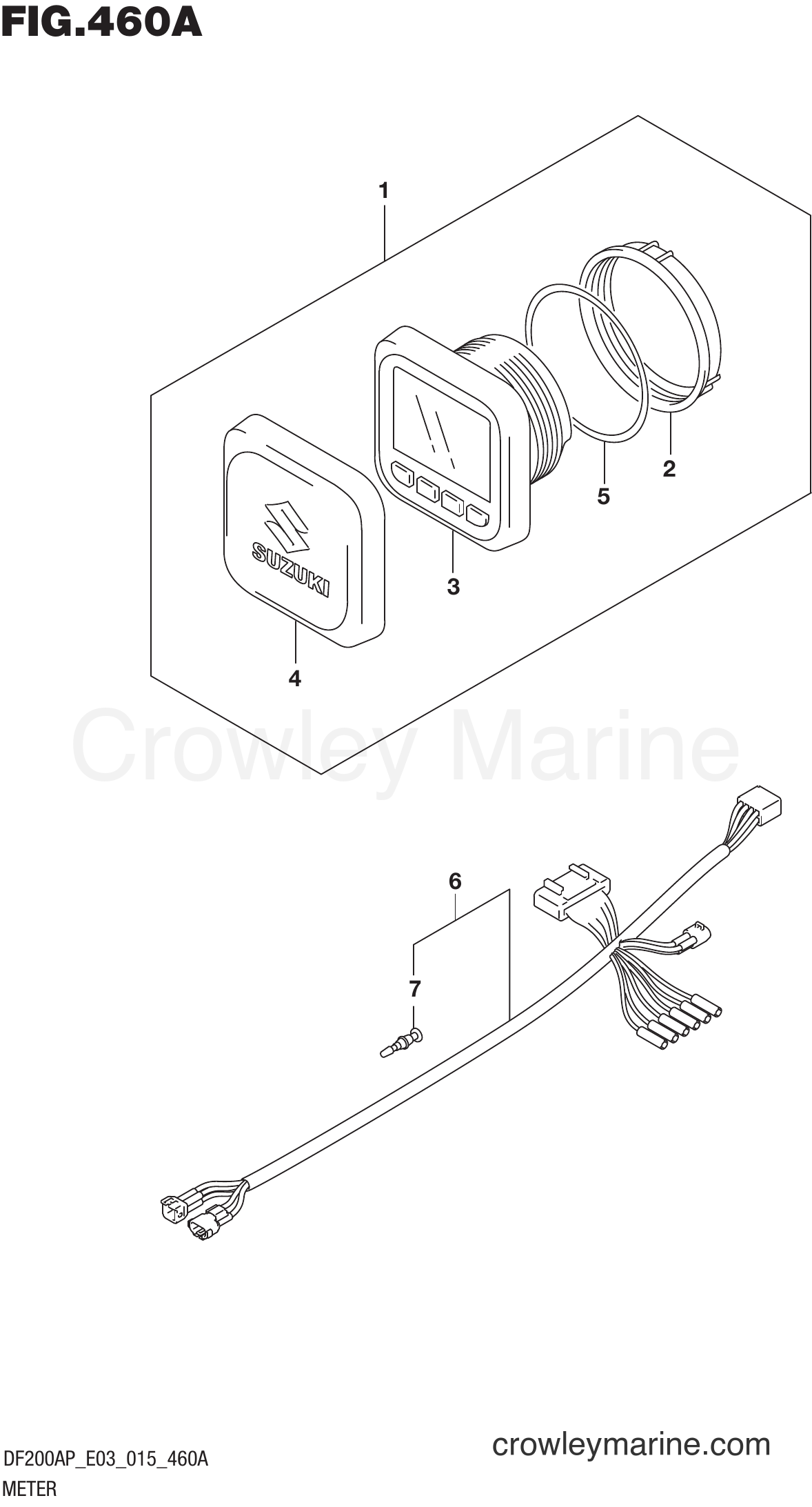 Suzuki Marine DF200AP 510001~ - METER