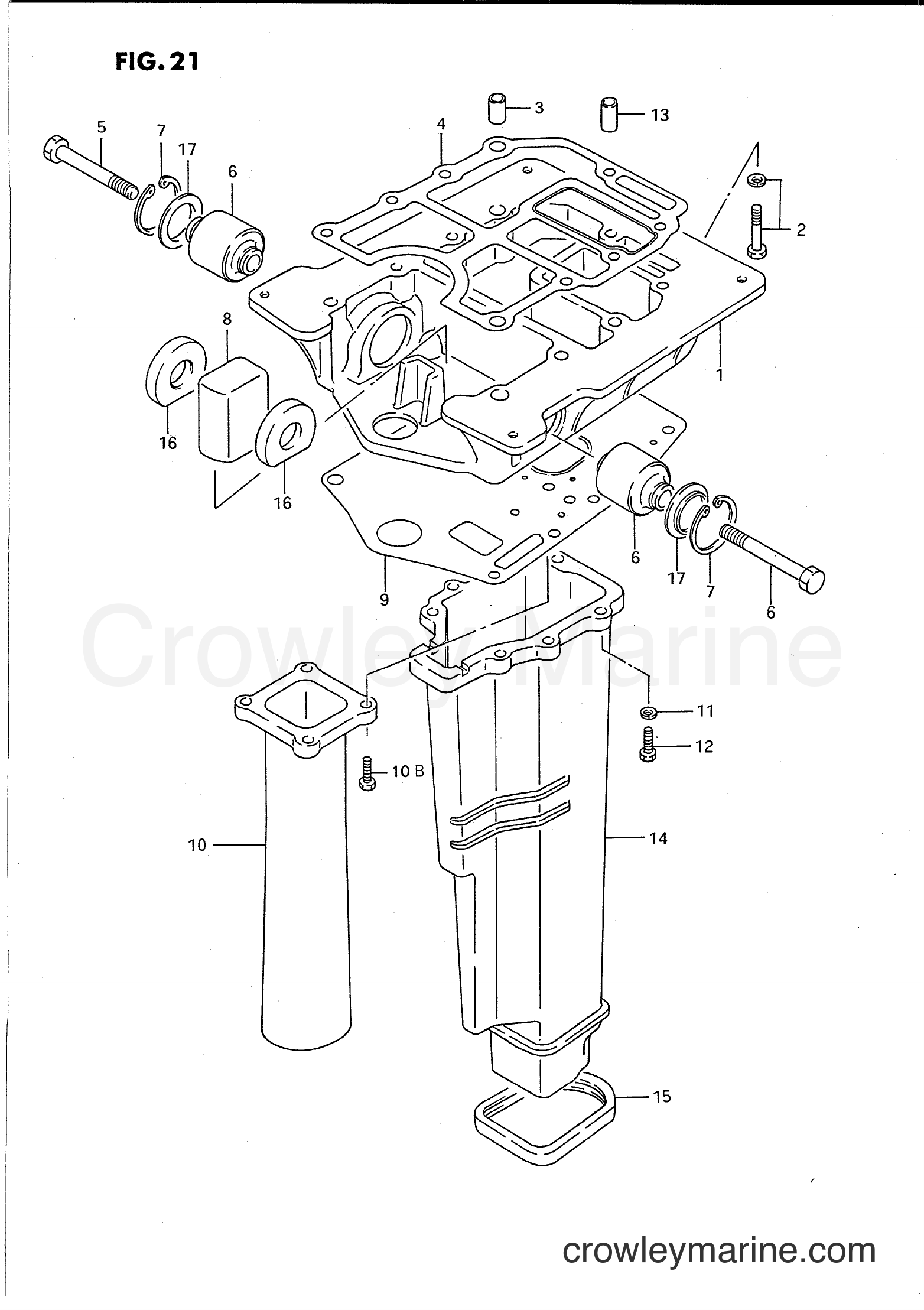 Suzuki Marine PU85 - ENGINE HOLDER