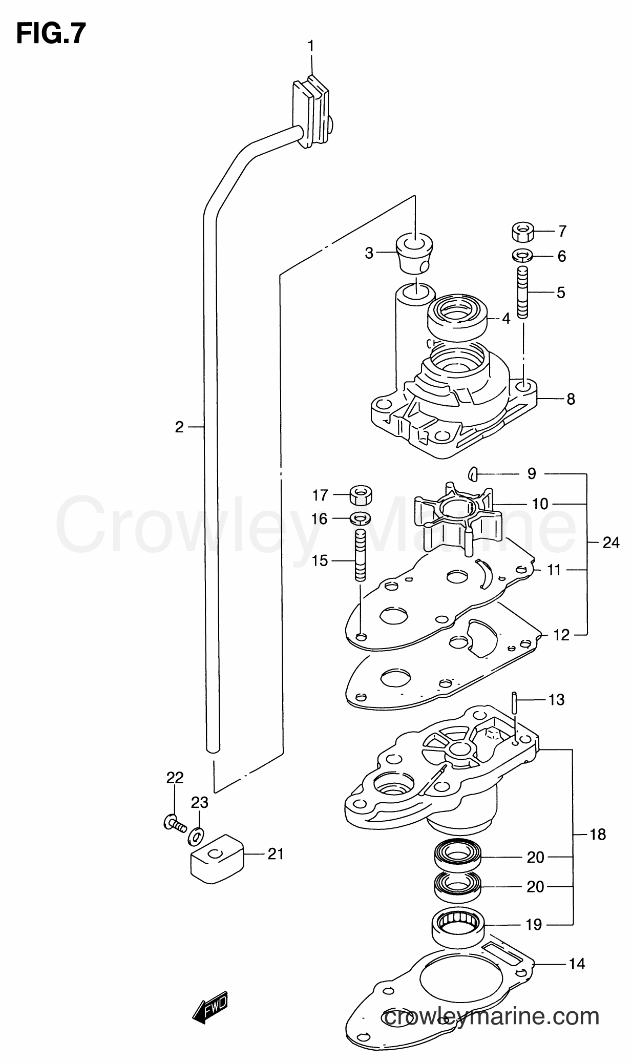 Suzuki Marine DT6 - WATER PUMP