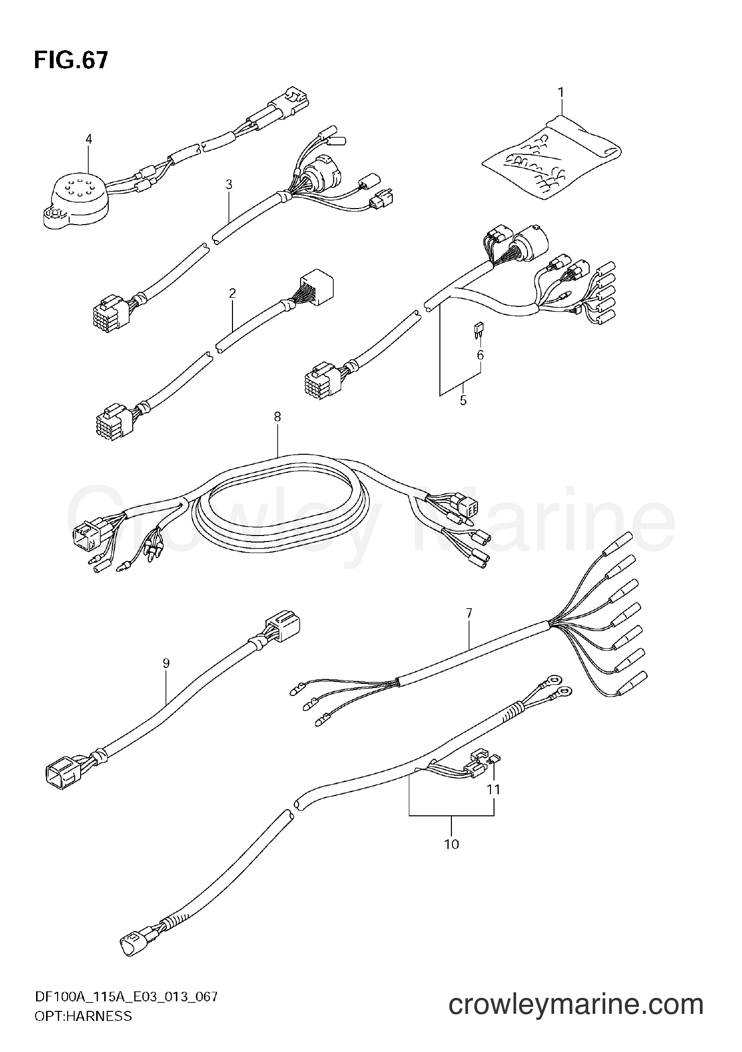 Suzuki Marine DF115A 310001~ - OPT:HARNESS