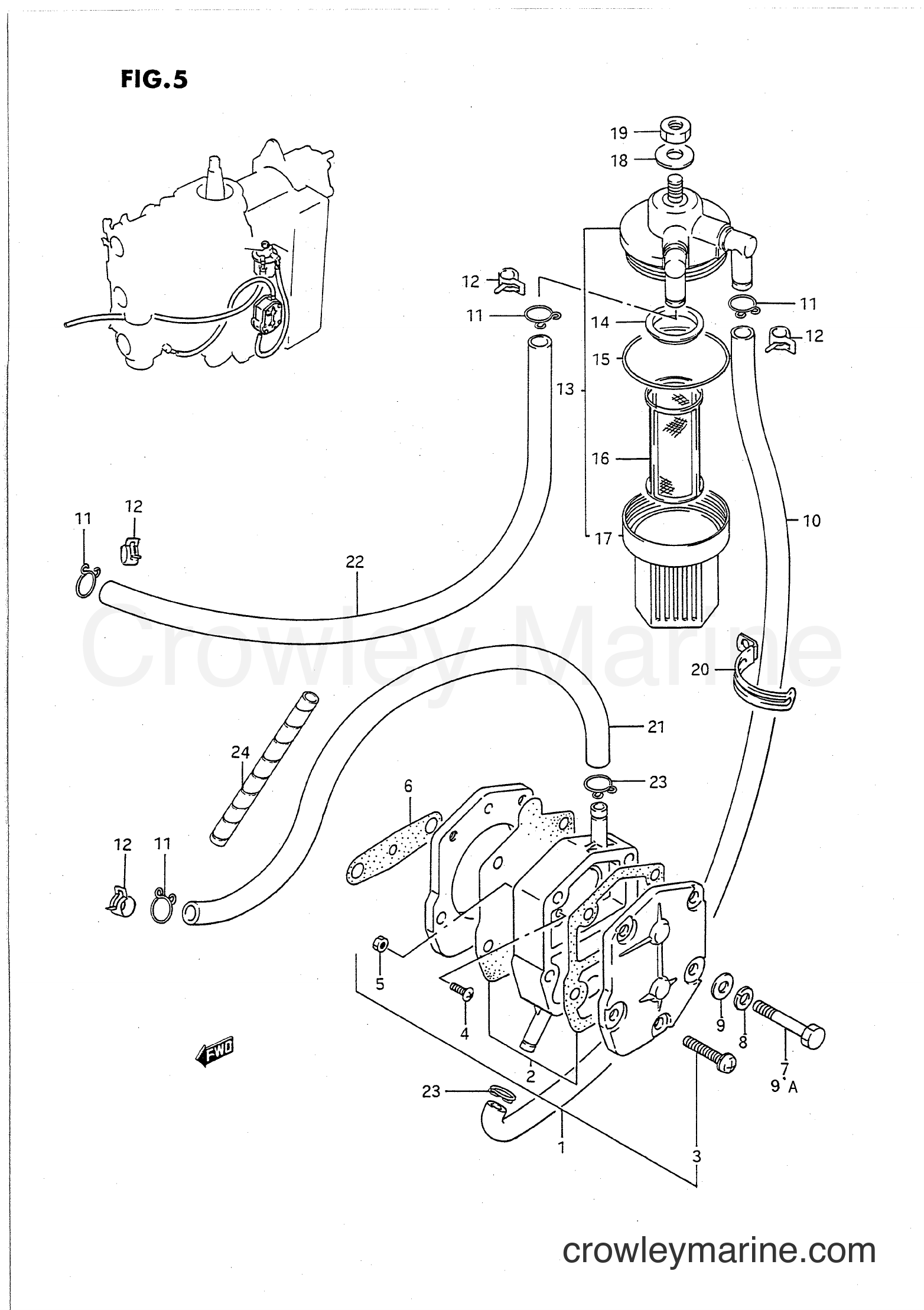 Suzuki Marine PU55 - FUEL PUMP