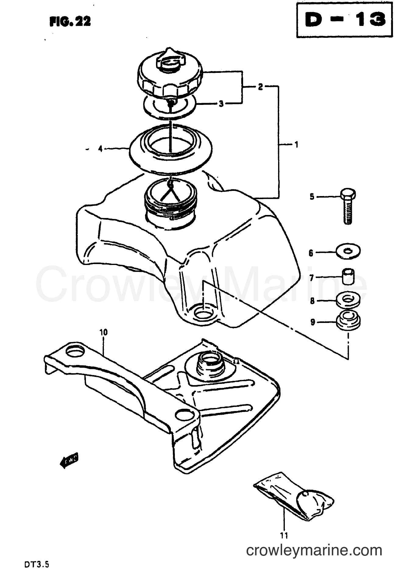 Suzuki Marine DT3.5 - FUEL TANK