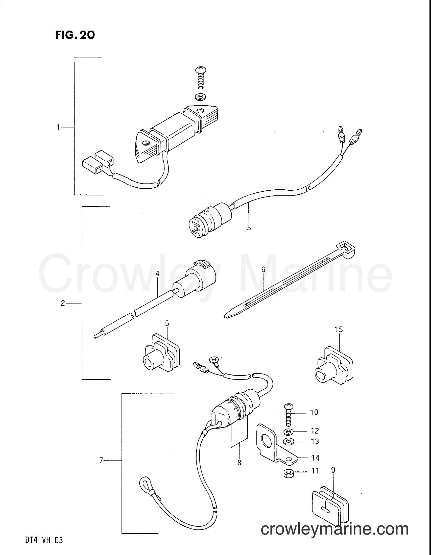1986 Two-Stroke Outboard 4 - DT4V - OPTIONAL : ELECTRICAL