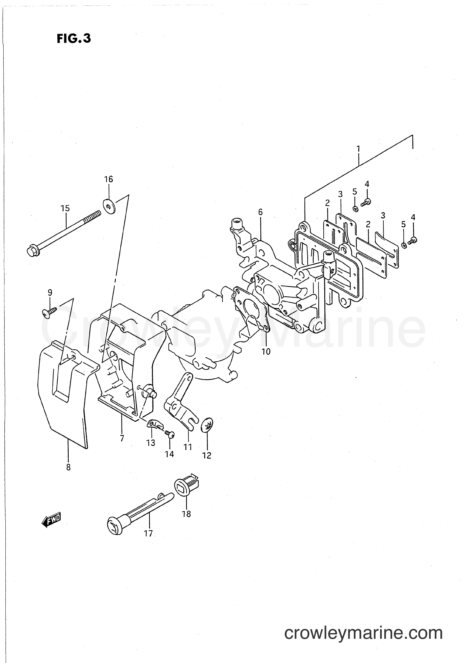 Suzuki Marine DT8C - INLET CASE