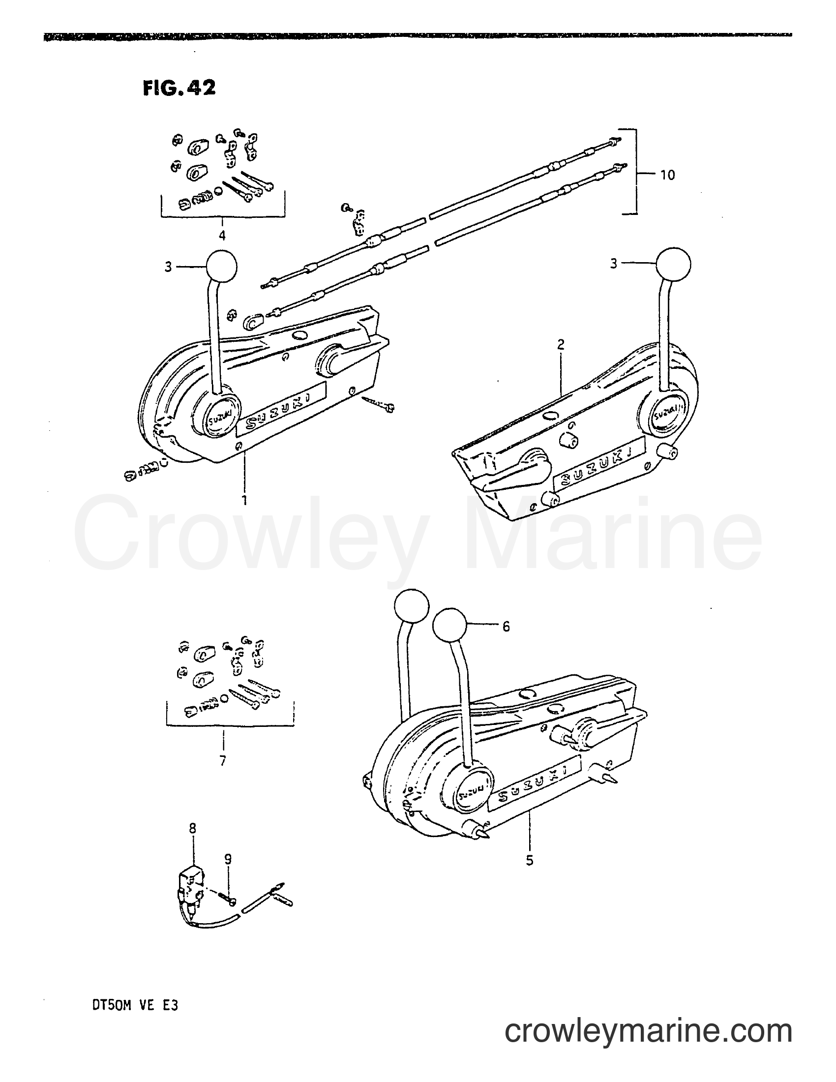 Suzuki Marine DT50M - OPT : REMOTE CONTROL (1)