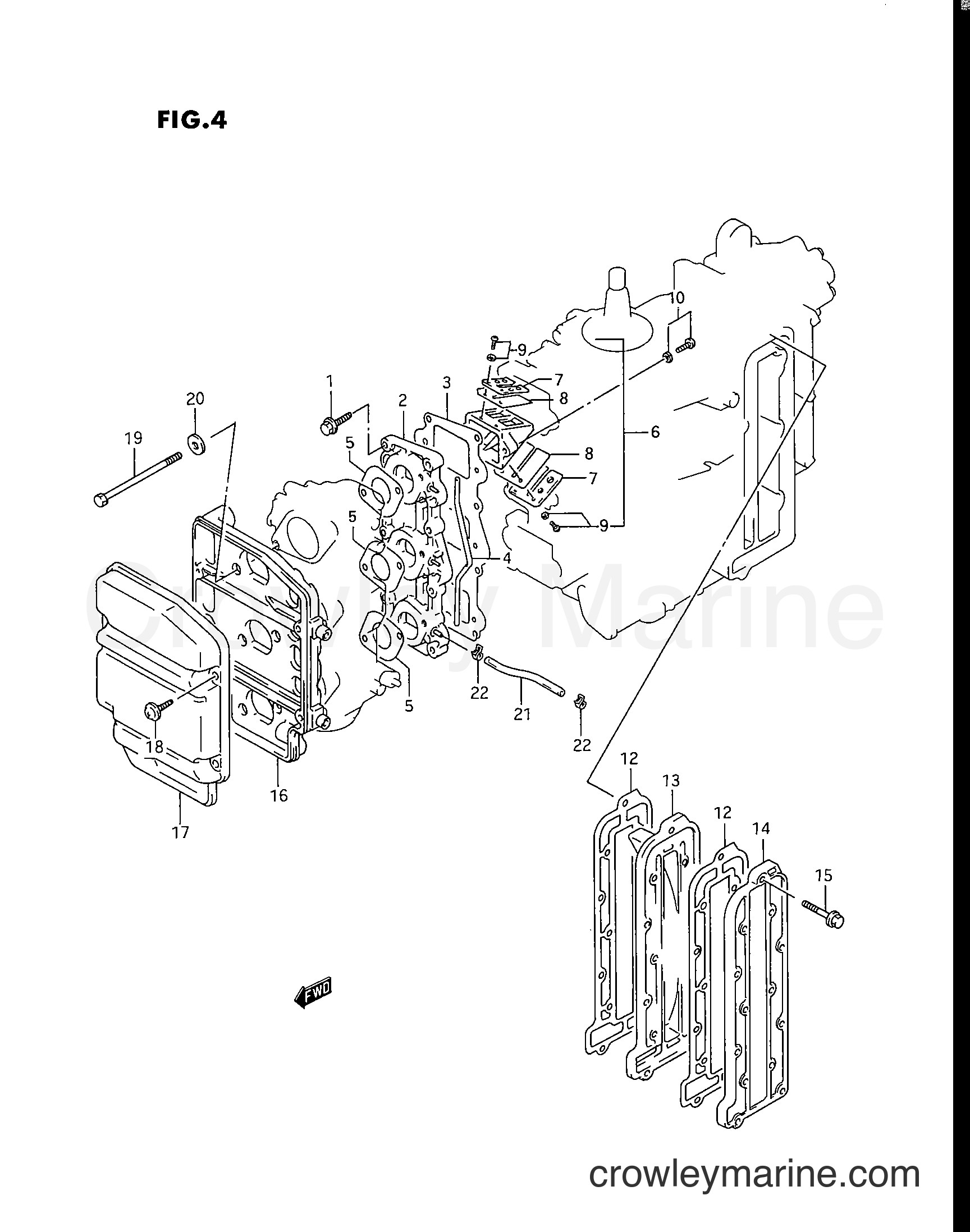 Suzuki Marine DT30C - Inlet Case