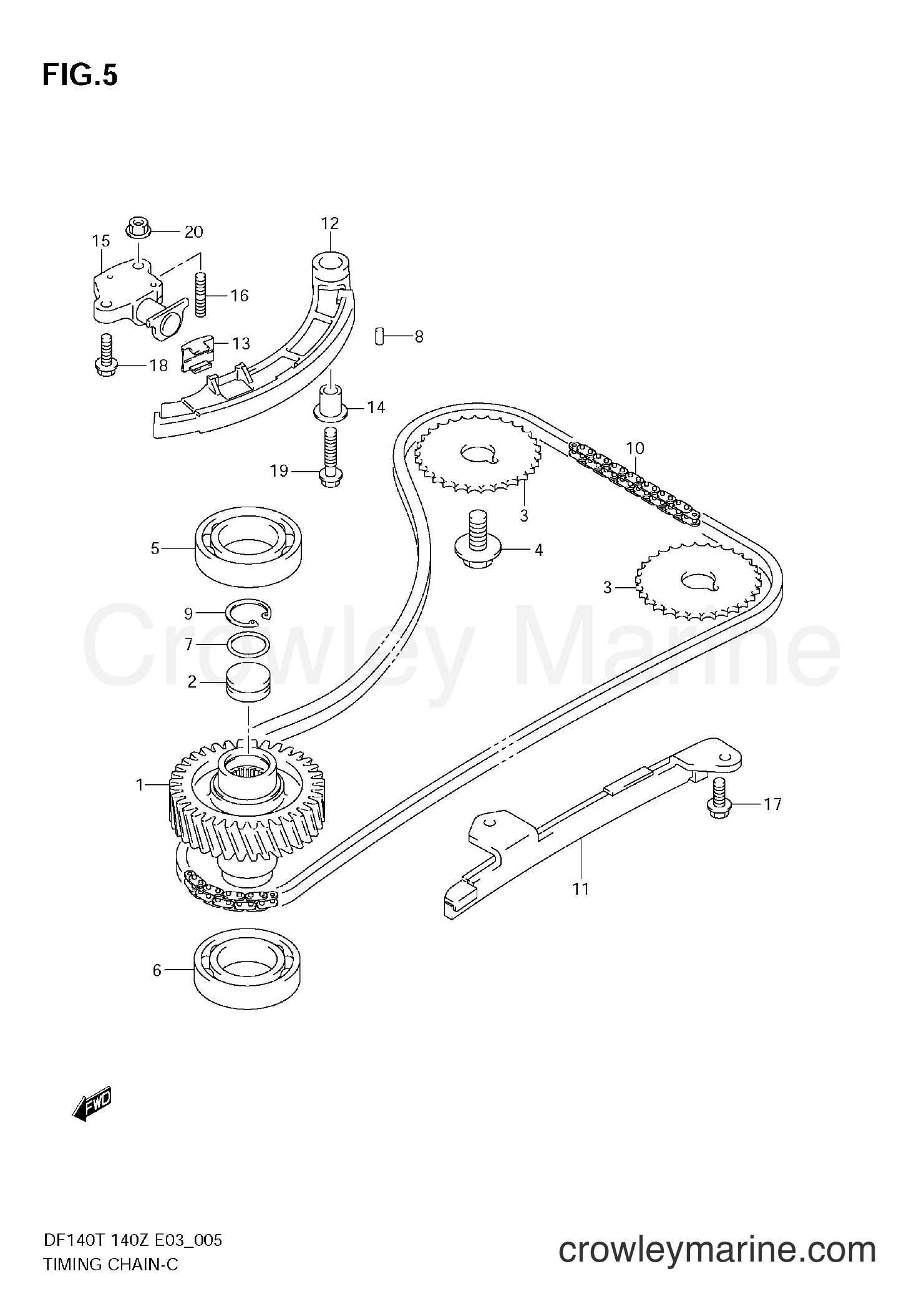Suzuki Marine DF140Z - TIMING CHAIN