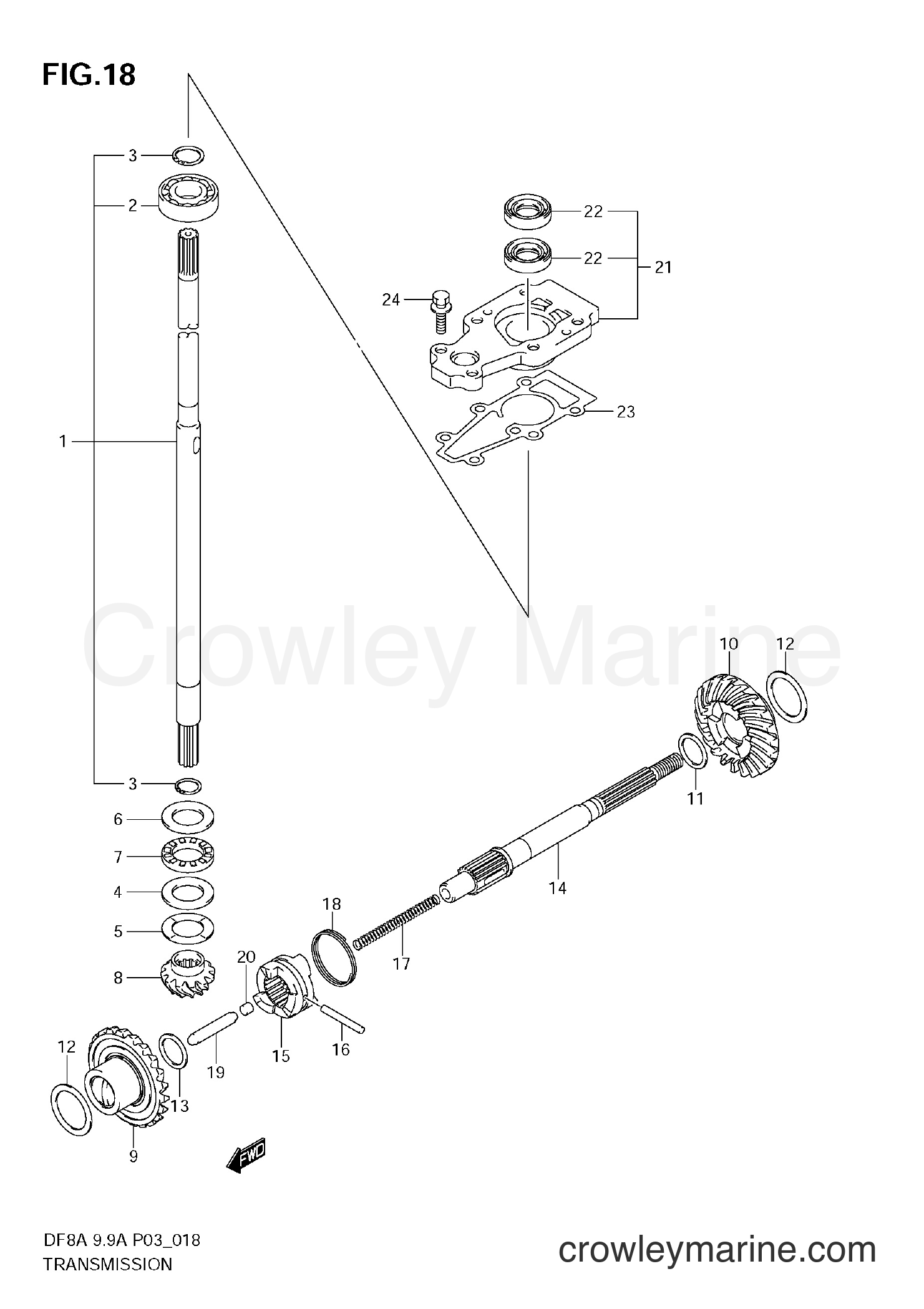 Suzuki Marine DF9.9A - TRANSMISSION