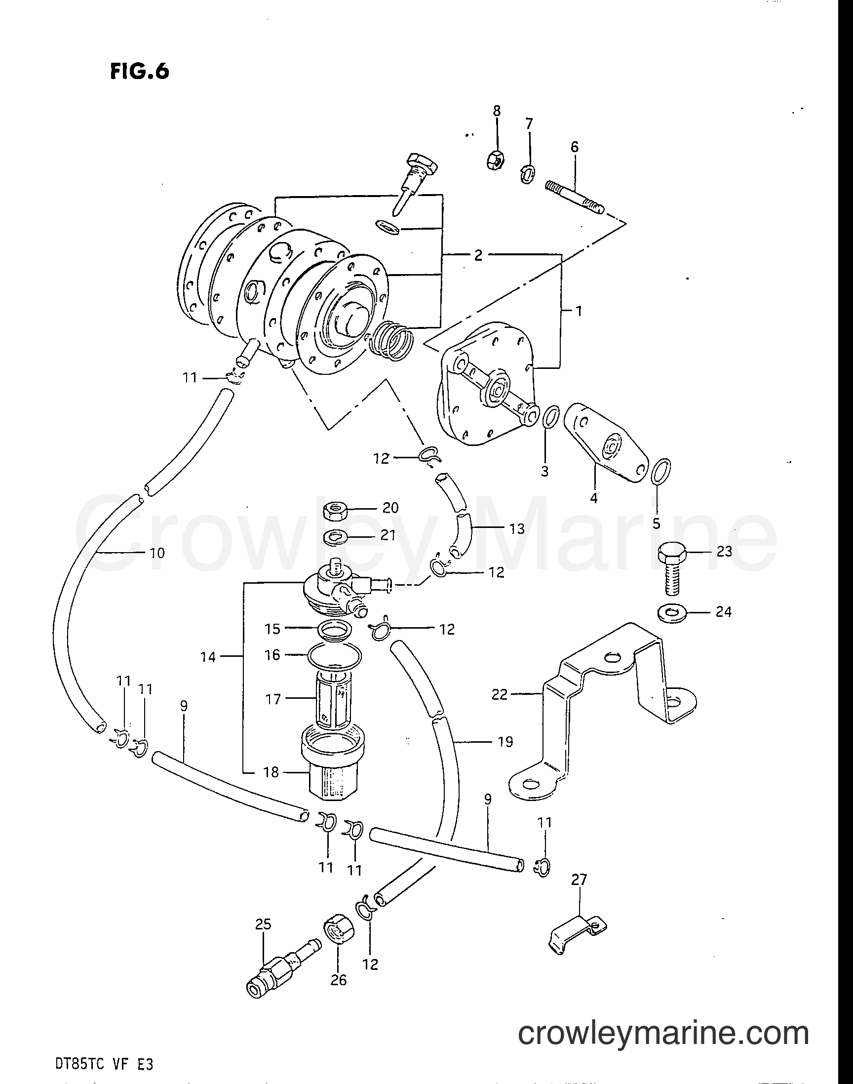 Suzuki Marine DT85 - FUEL PUMP