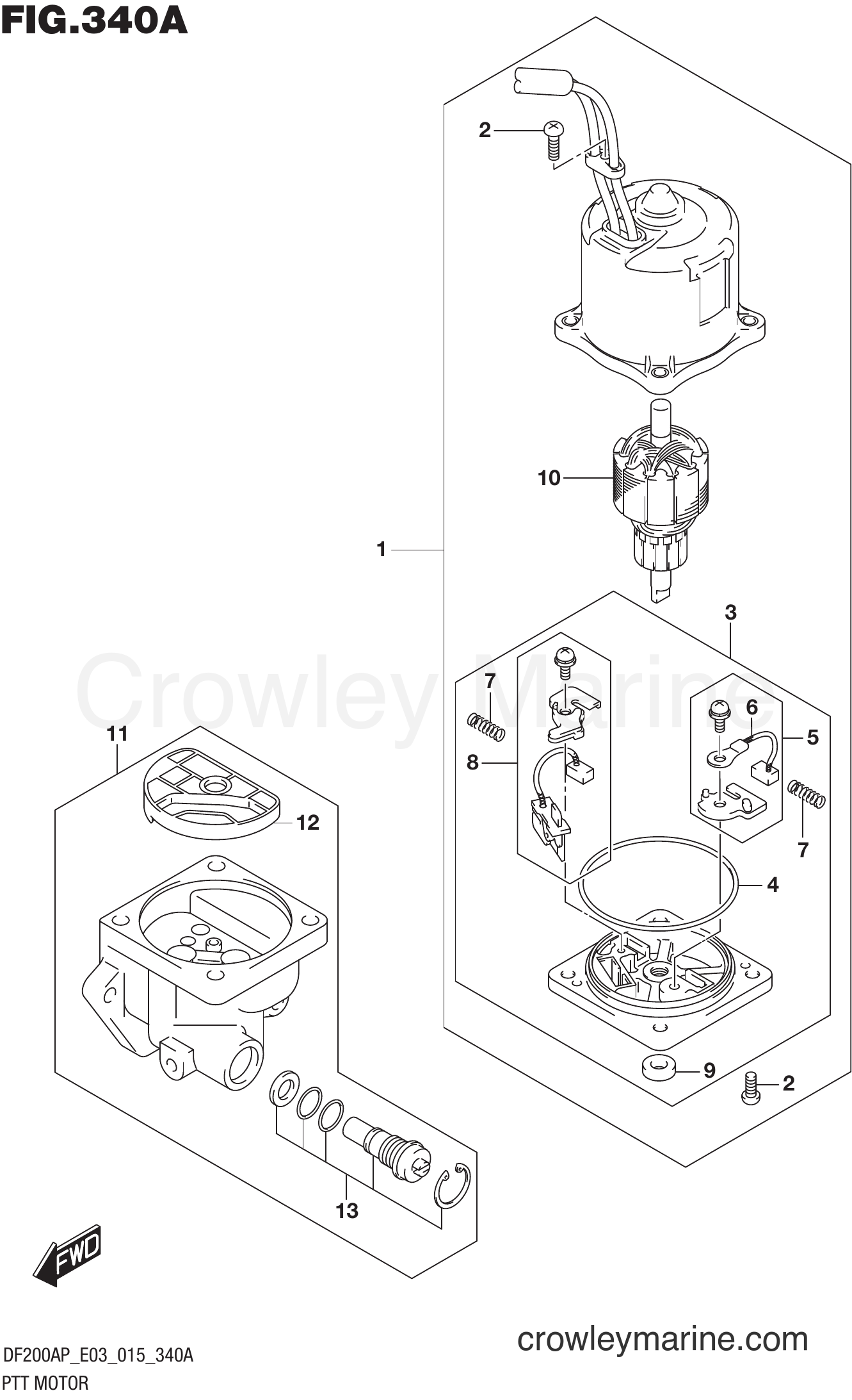 Suzuki Marine DF200AP 510001~ - PTT MOTOR