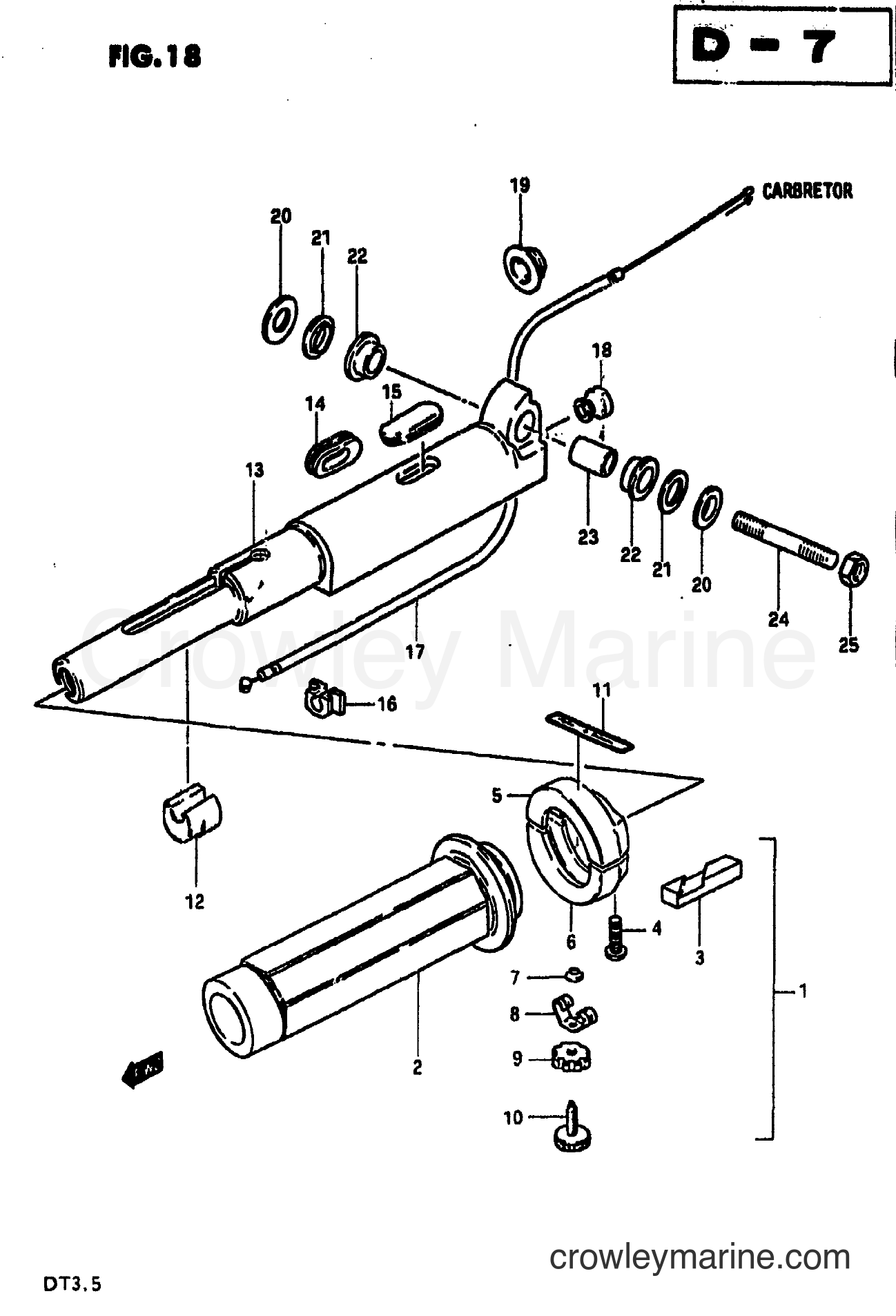 Suzuki Marine DT3.5 - HANDLE