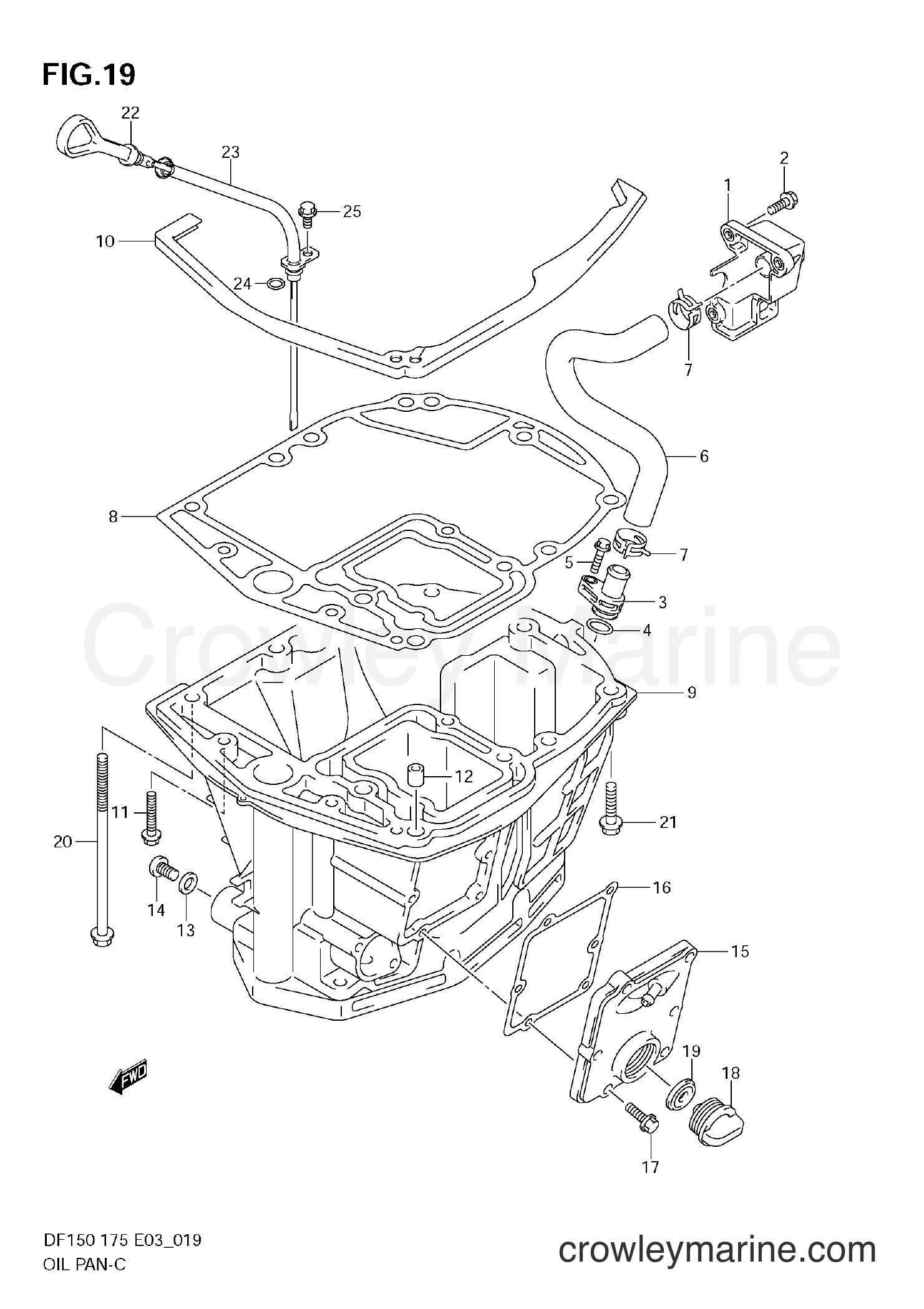2006 Four-Stroke Outboard 150 - DF150 - OIL PAN