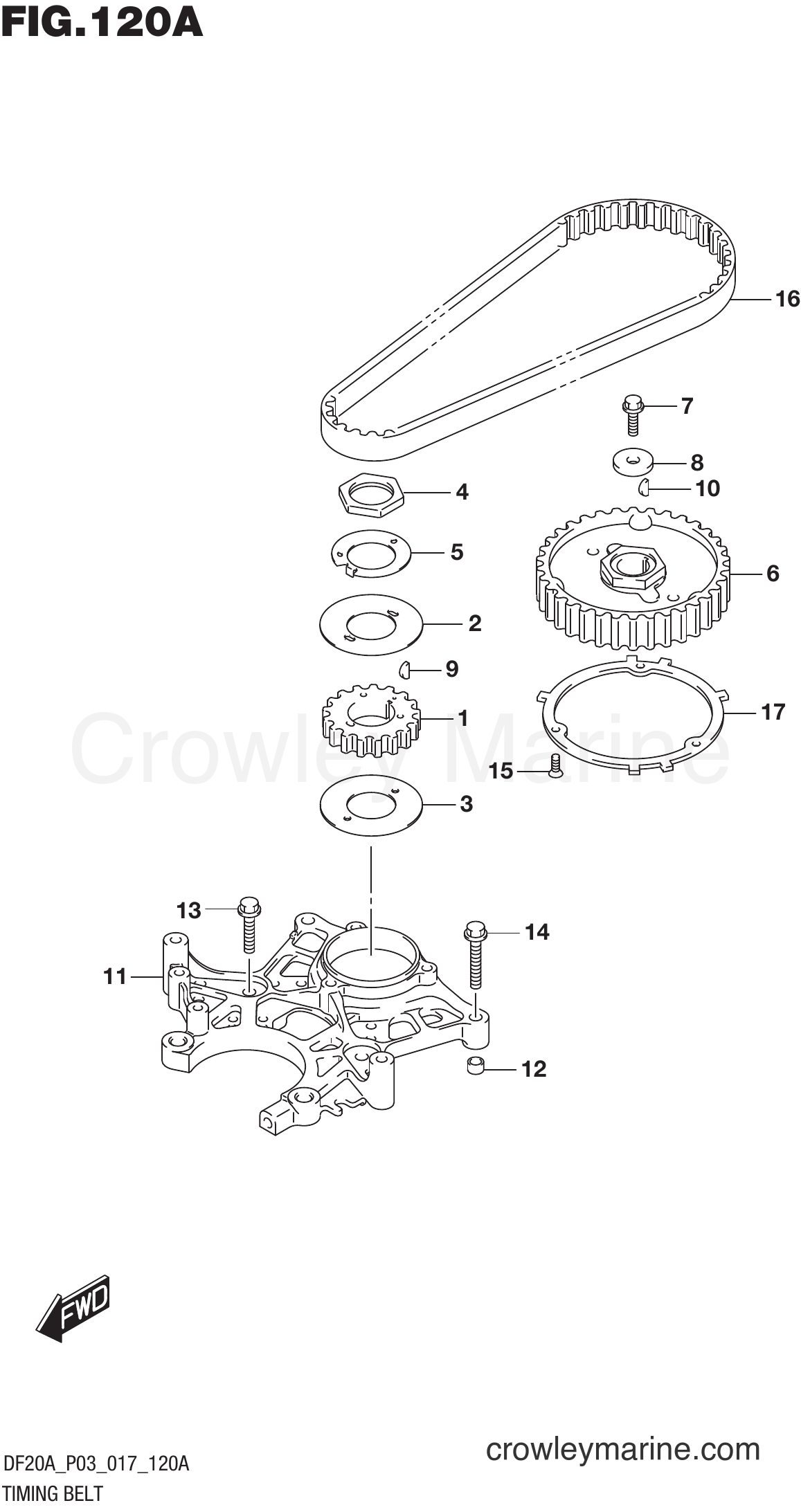 Suzuki Marine DF9.9BT 710001~ - TIMING BELT