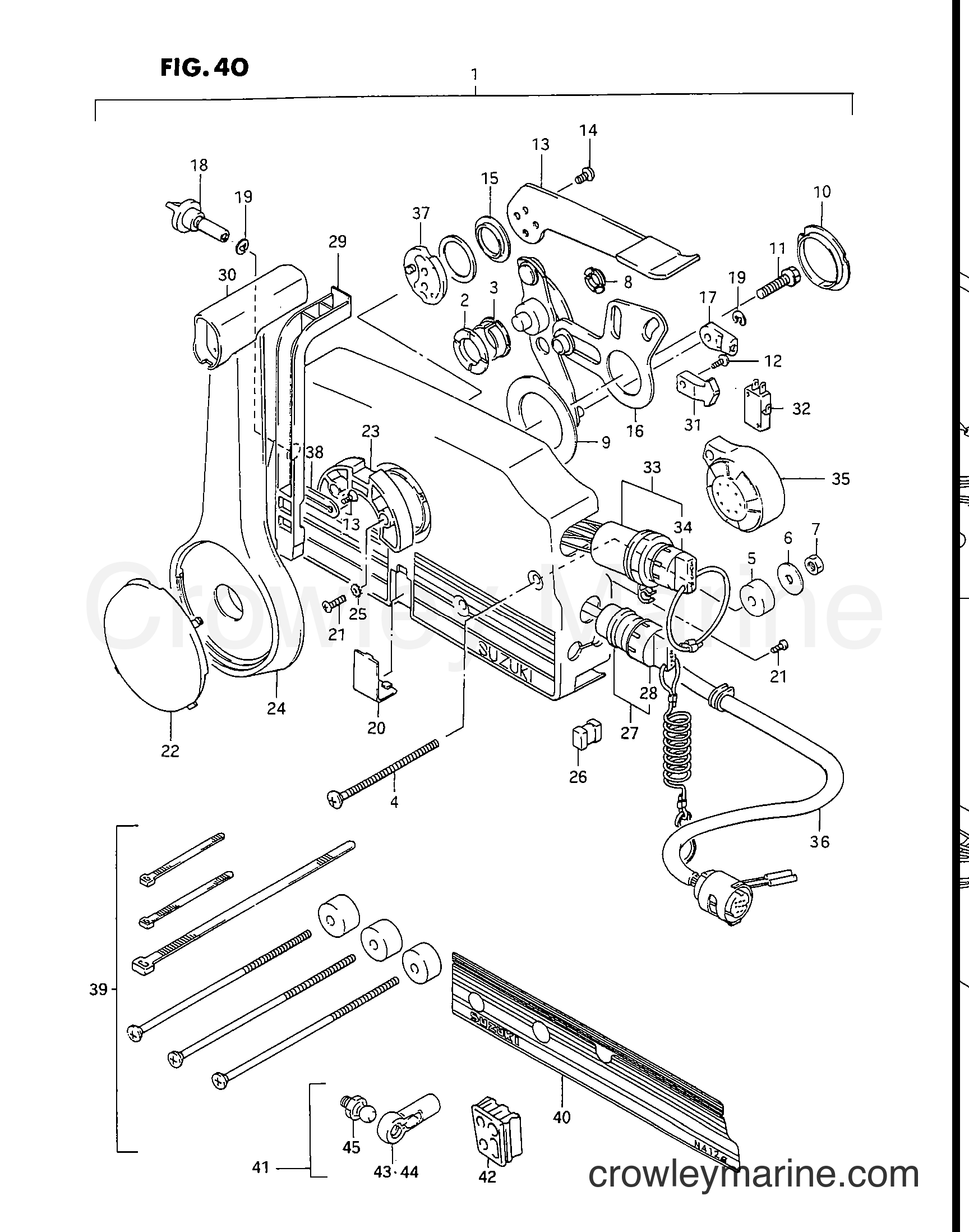 Suzuki Marine DT30C - Optional:Remote Control