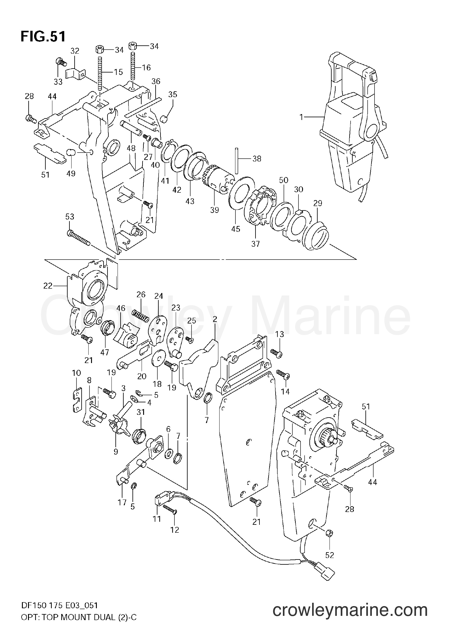 2006 Four-Stroke Outboard 150 - DF150 - OPT:TOP MOUNT DUAL (2)