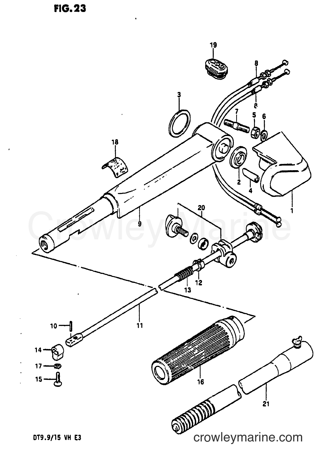 Suzuki Marine DT15 - HANDLE