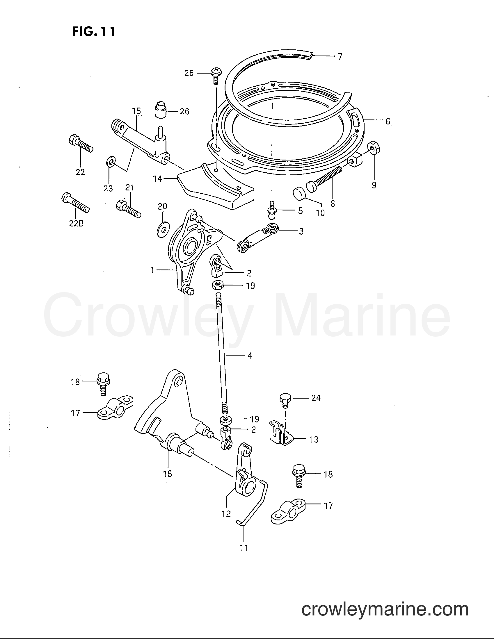 Suzuki Marine DT40C - THROTTLE CONTROL