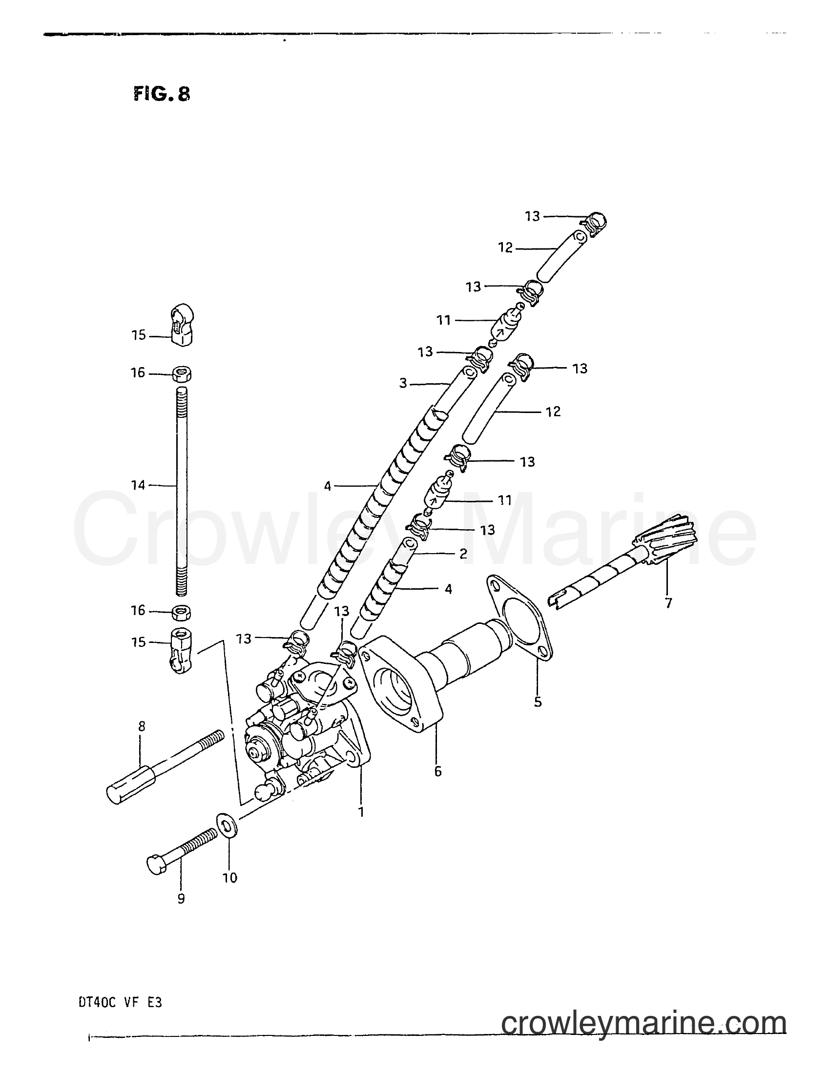 Suzuki Marine DT40 - OIL PUMP