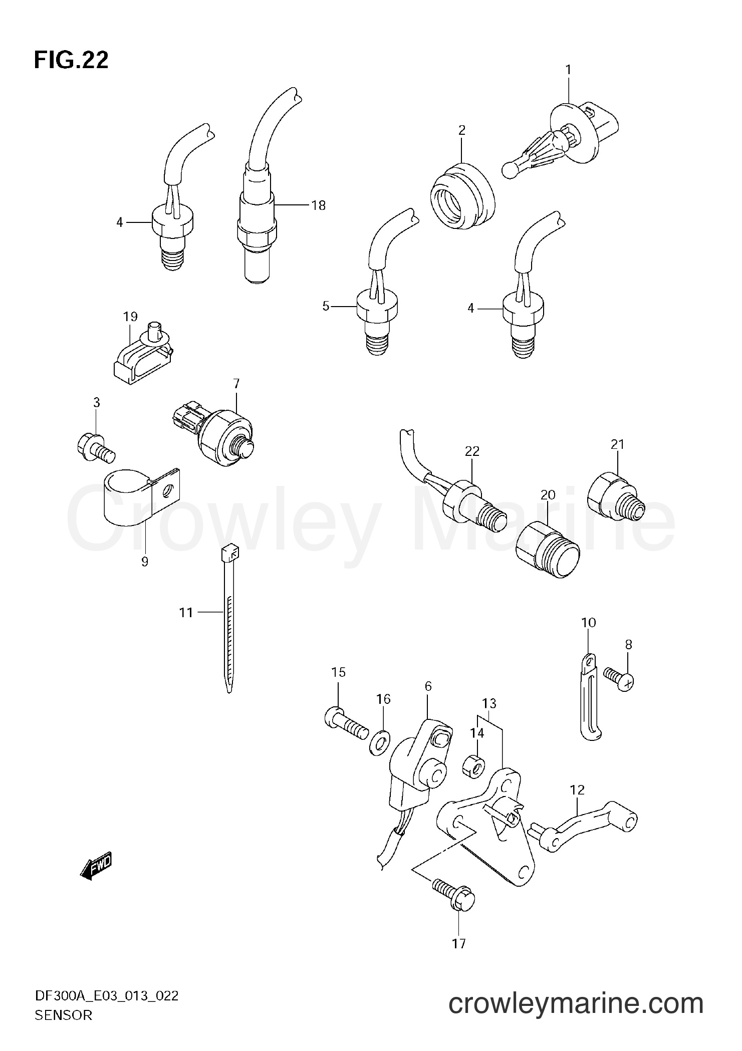 Suzuki Marine DF250AP 310001~ - SENSOR