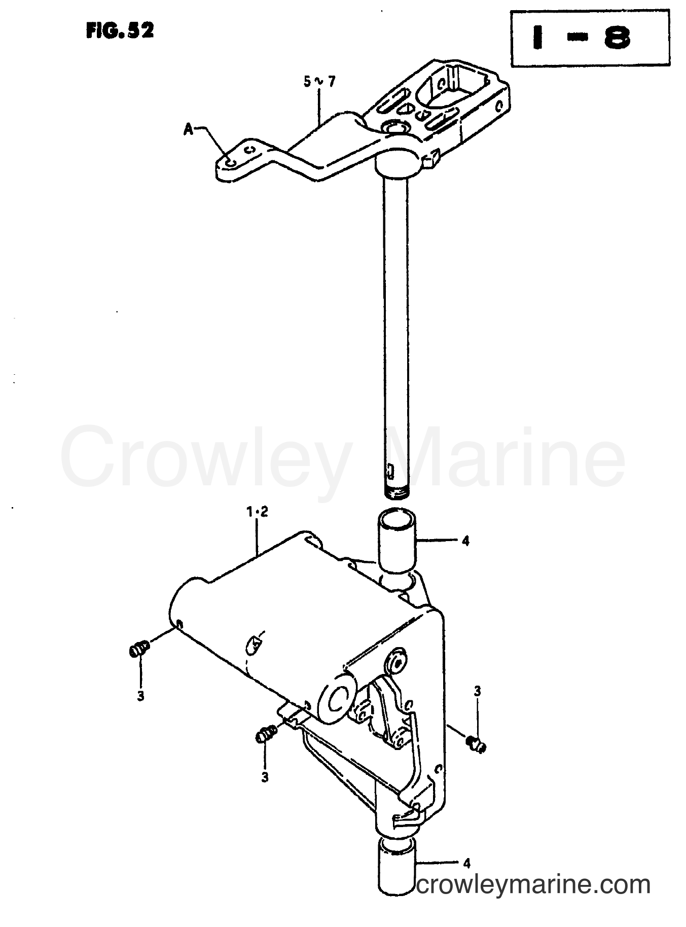 Suzuki Marine DT50 - SWIVEL BRACKET