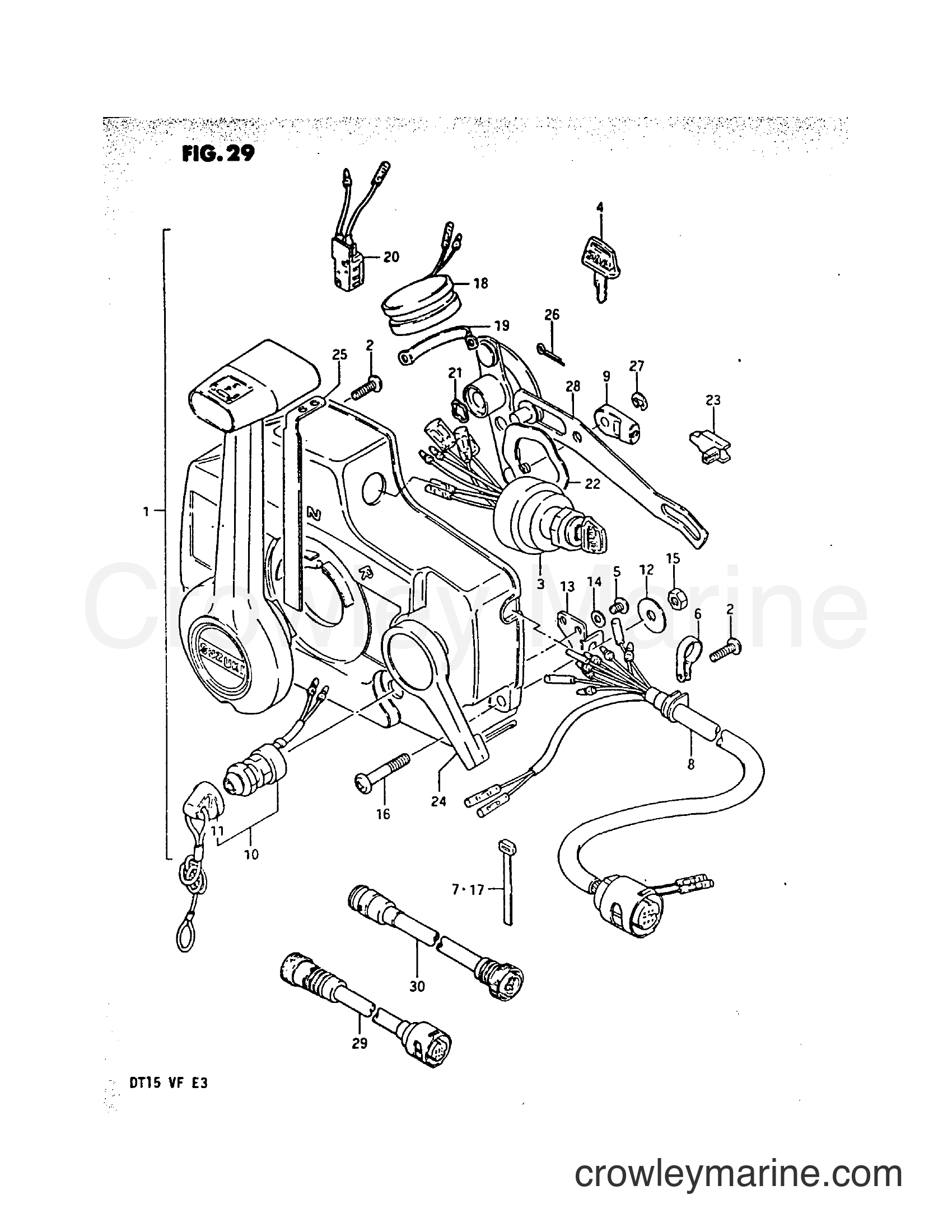 Suzuki Marine DT15 - OPTIONAL : REMOTE CONTROL (1)