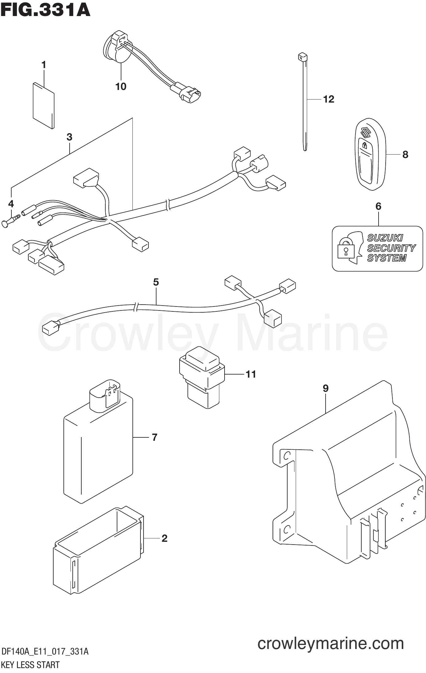 Suzuki Marine DF115AST 710001~ - KEY LESS START (DF100AT E11)