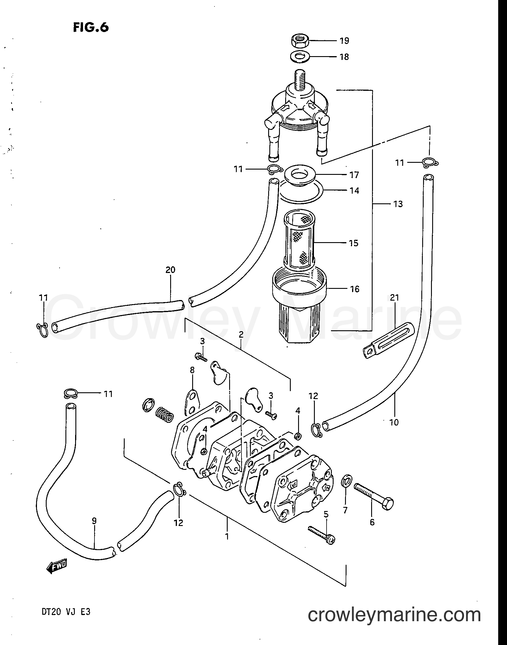 Suzuki Marine DT20 - FUEL PUMP