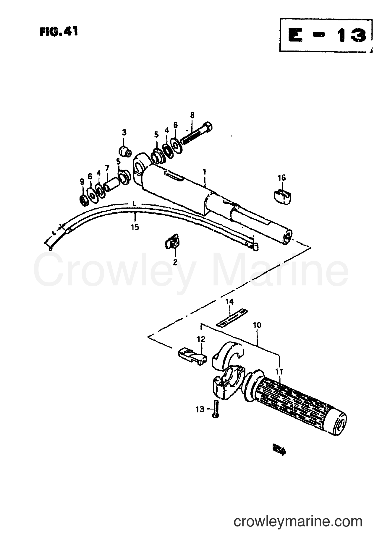 Suzuki Marine DT2 - HANDLE - GRIP