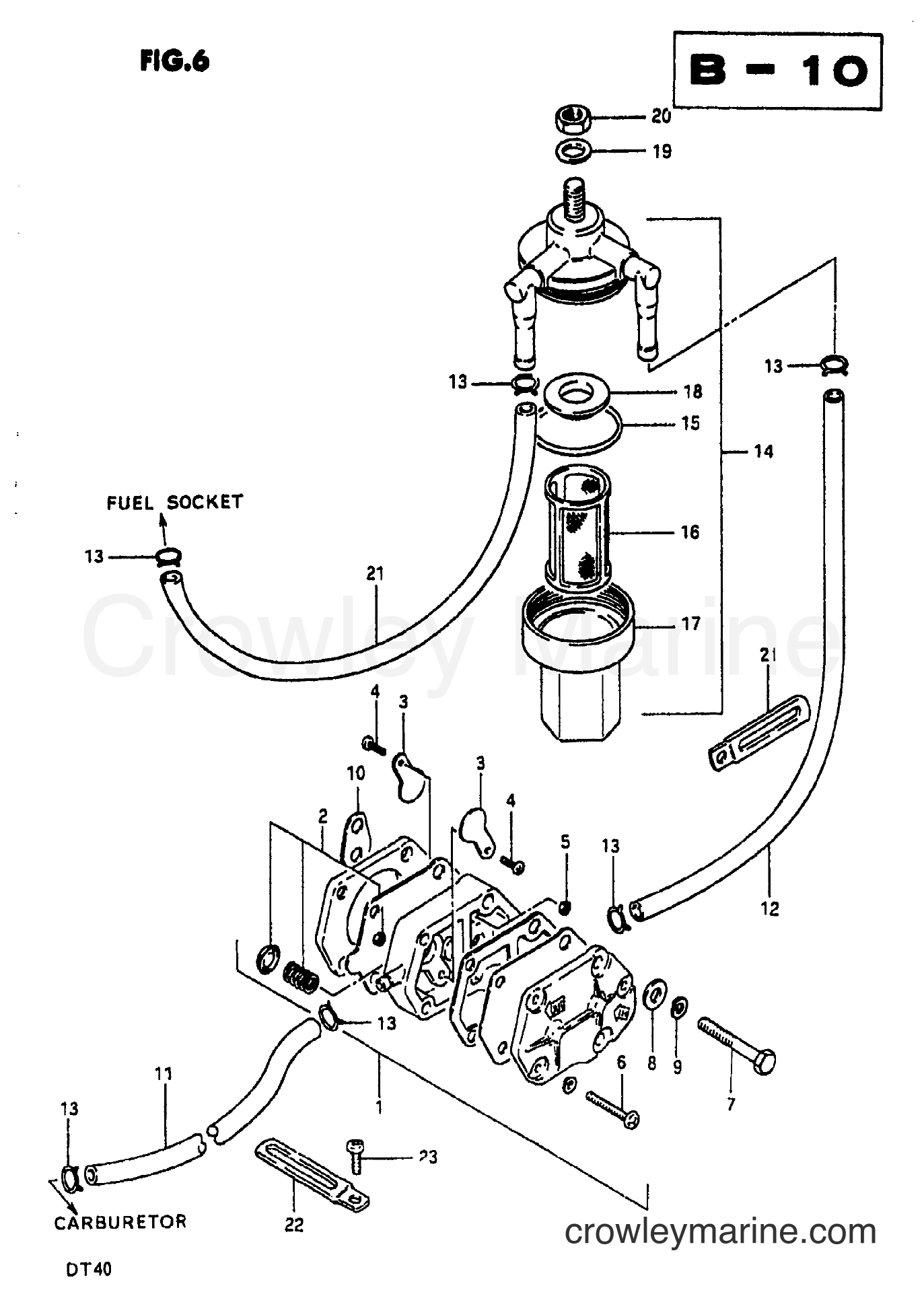 Suzuki Marine DT35 - FUEL PUMP