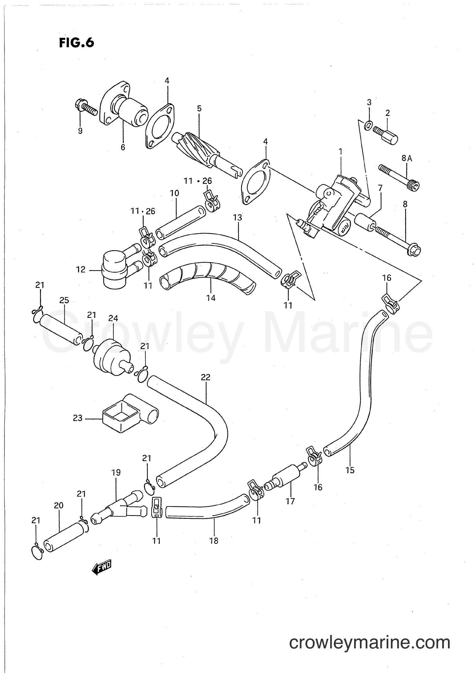Suzuki Marine DT9.9C - OIL PUMP